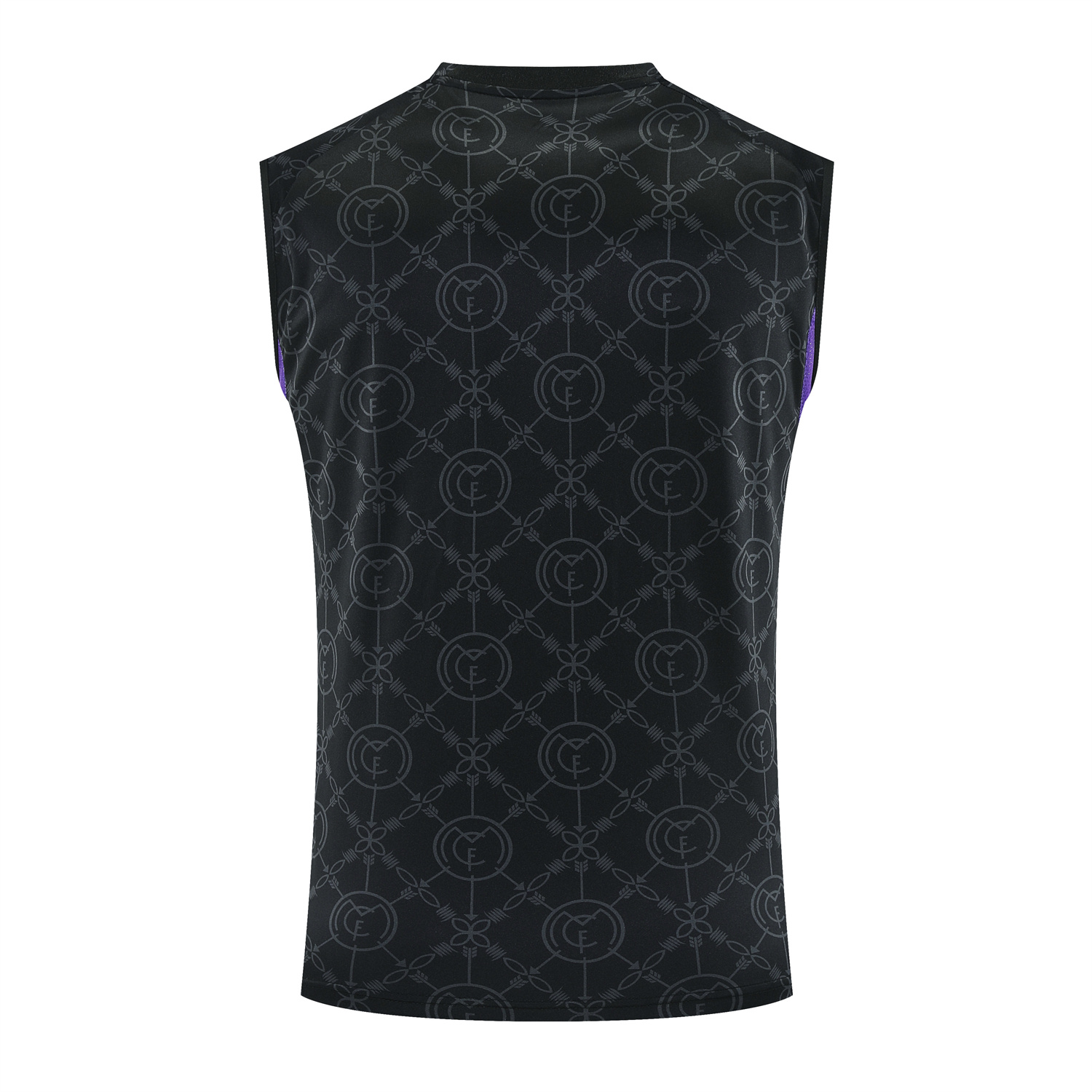 TKH-turbokithub-Real Madrid 25-26 Vest Training Set - Blue Edge Black Vest & Black Shorts