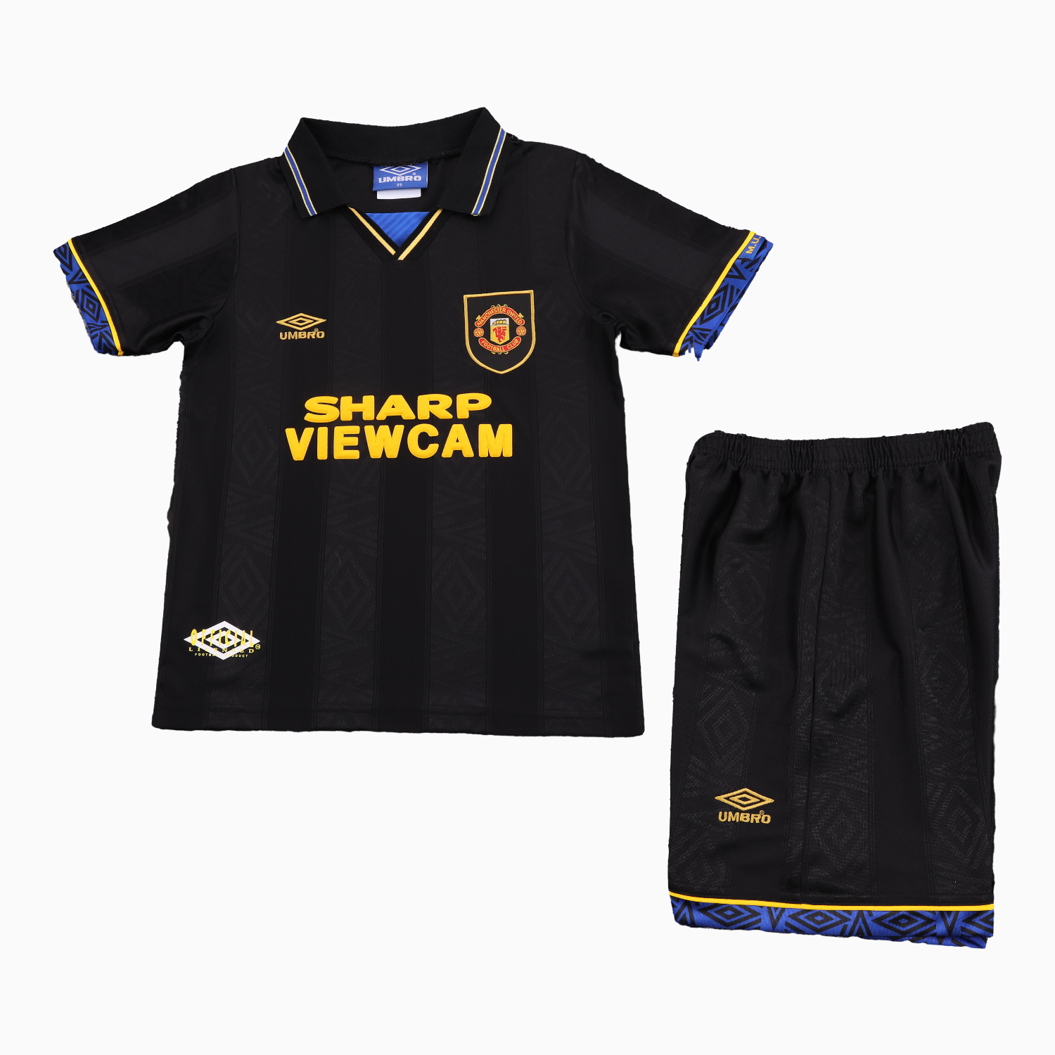 TKH-turbokithub-Retro Manchester United 93-95 Away Kids Kit