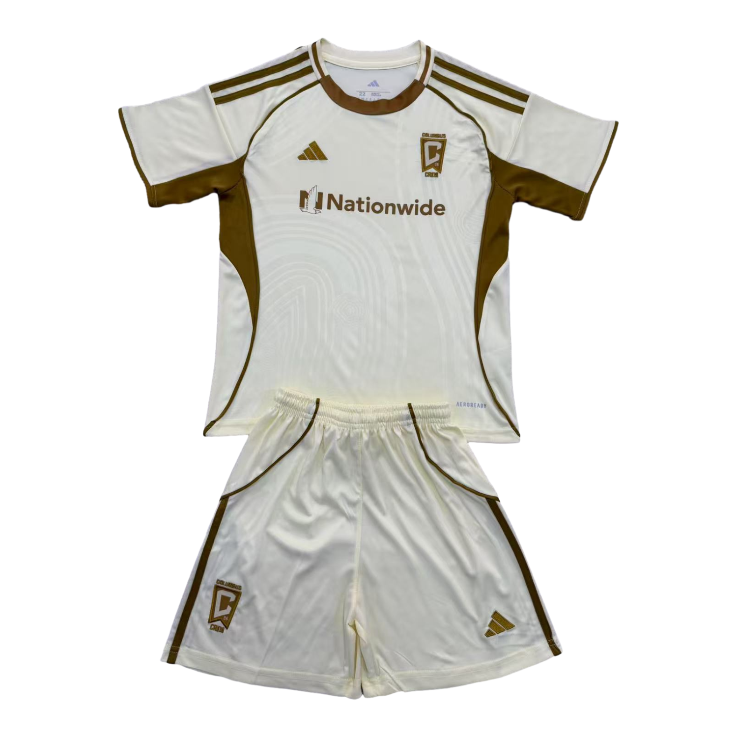 TKH-turbokithub-Columbus Crew 25-26 Light Yellow Pre-Match Training Men's Adult Jersey Set - Fans Version