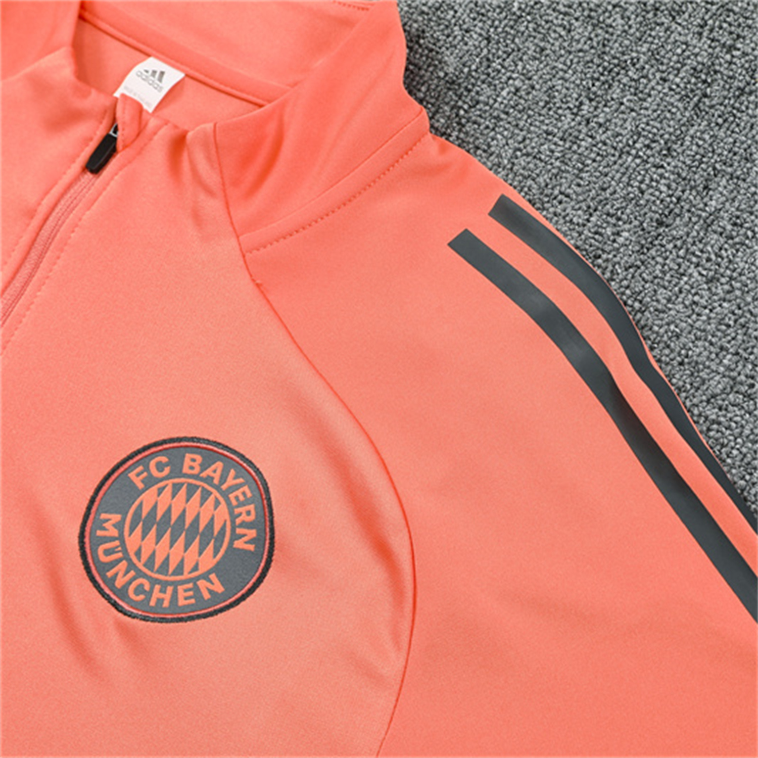 TKH-turbokithub-Bayern Munich 25-26 Kid Long Sleeves Training Set - Orange Top & Gray Pants