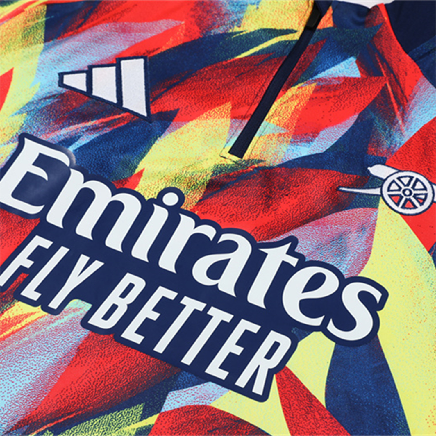 TKH-turbokithub-Arsenal 25-26 Kid Long Sleeves Training Set - Colorful Camouflage Top & Royal Blue Pants