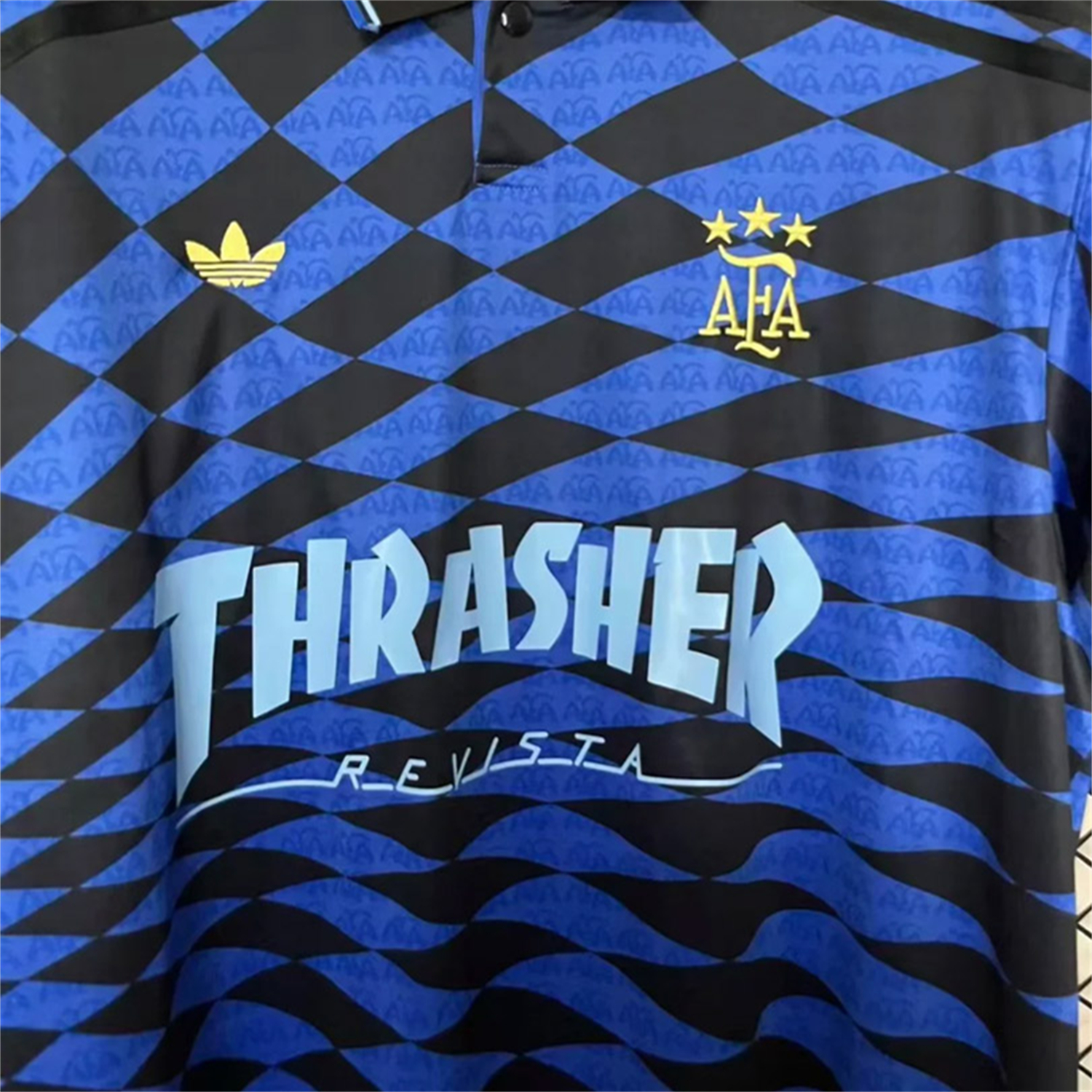 TKH-turbokithub-Argentina 2026 Blue With Black Geometric Special Jersey - Fans Version