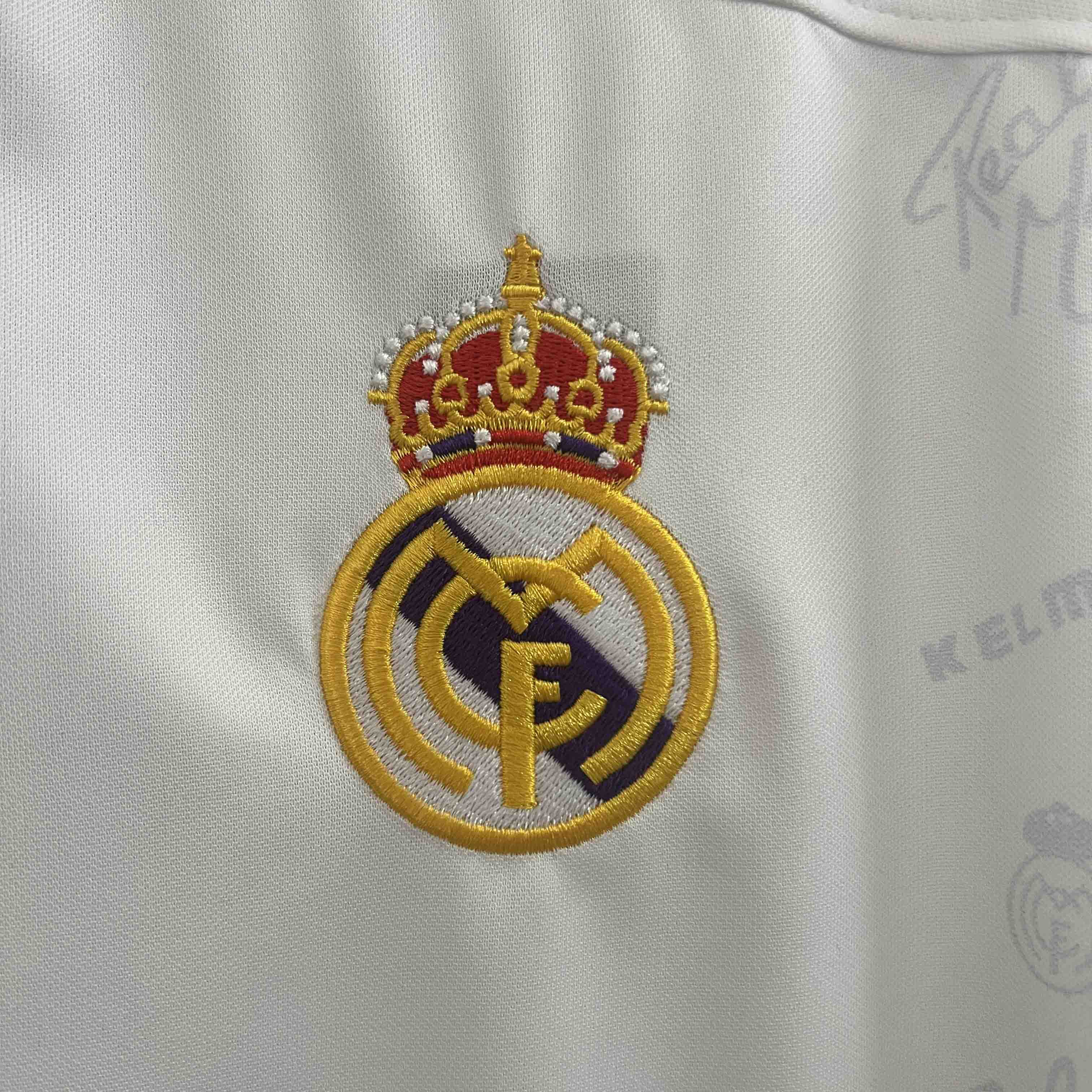 TKH-turbokithub-Retro Real Madrid 1994-96 Home Long Sleeve Jersey
