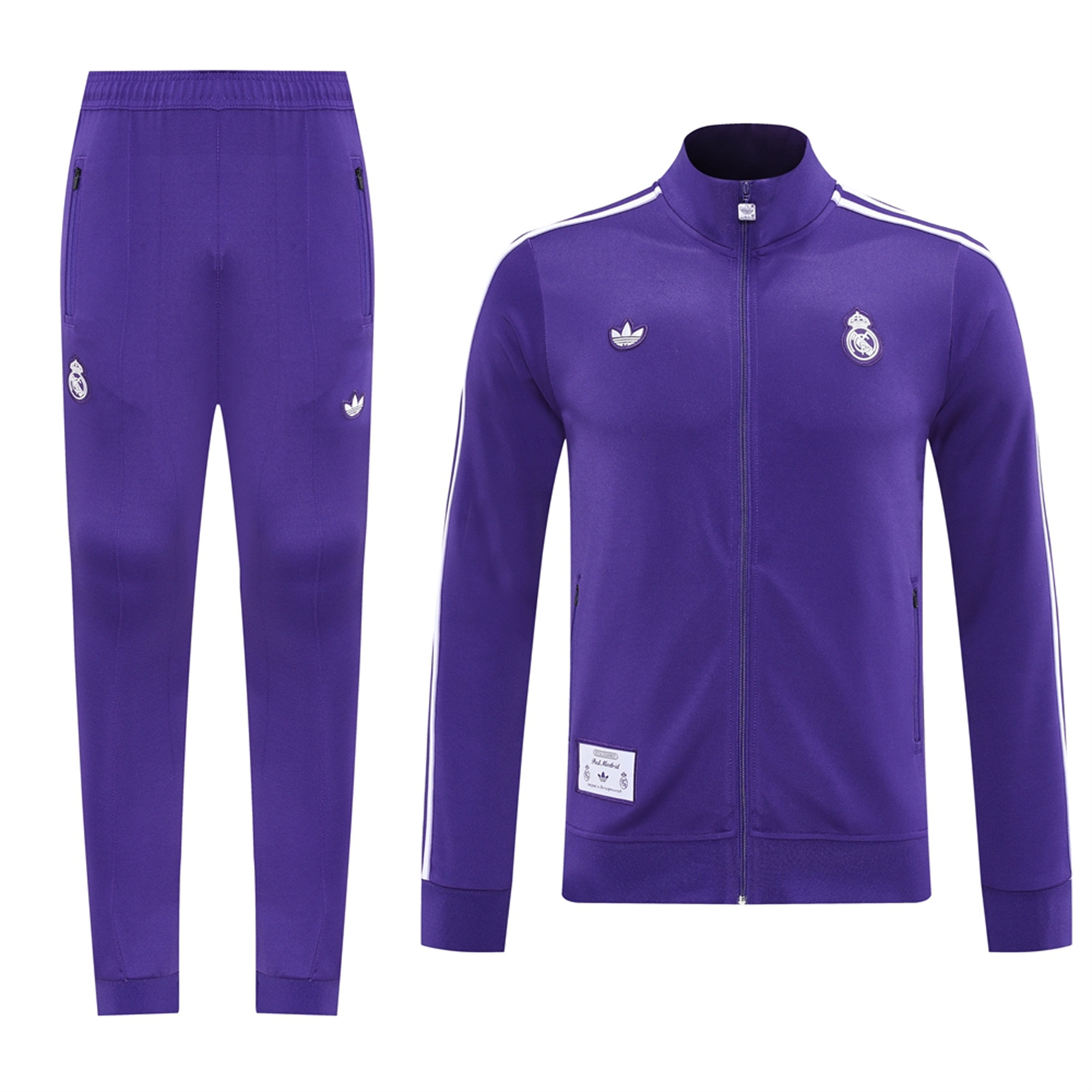 TKH-turbokithub-Real Madrid 25-26 Purple Terrace Icon Jacket Training Tracksuit - Purple Jackets & Pants