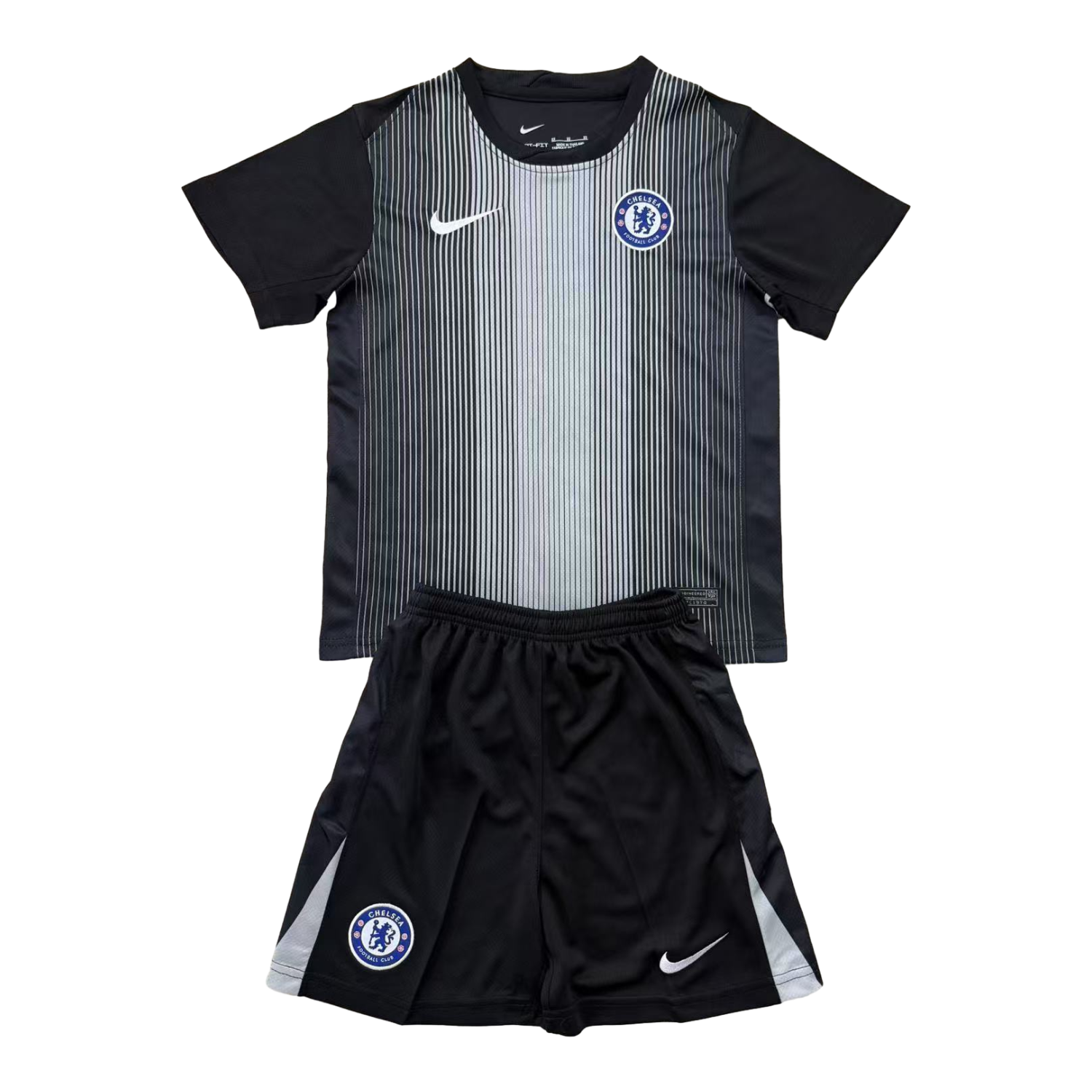 TKH-turbokithub-C.H.E.L.S.E.A 25-26 Black Goalkeeper Men's Adult Jersey Set - Fans Version