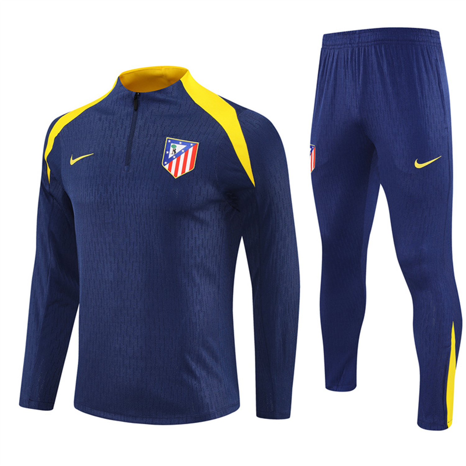 TKH-turbokithub-Atletico Madrid 25-26 Long Sleeves Training Set - Royal Blue Top & Royal Blue Pants