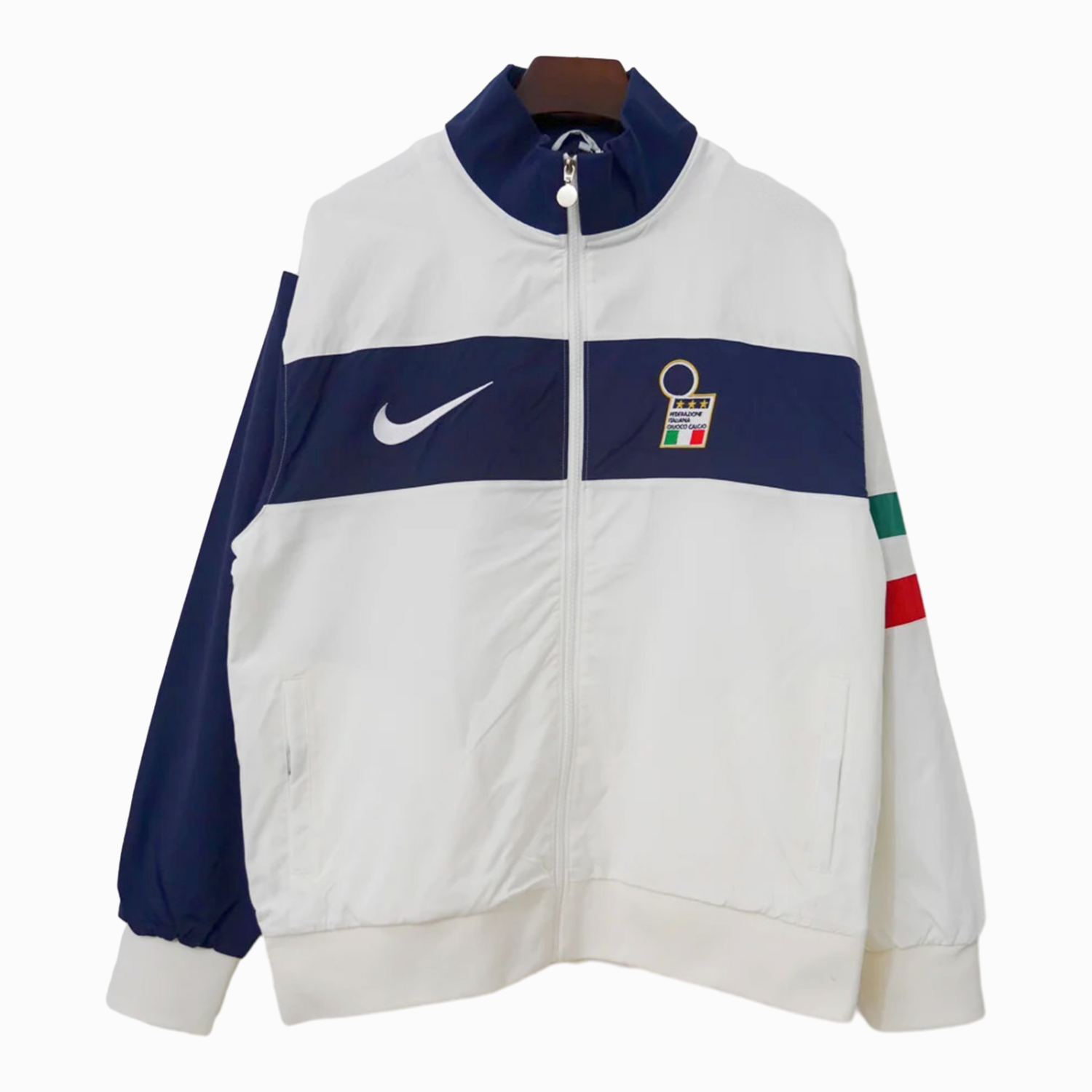 TKH-turbokithub-Retro Italy 1996 Windbreaker Jacket - White