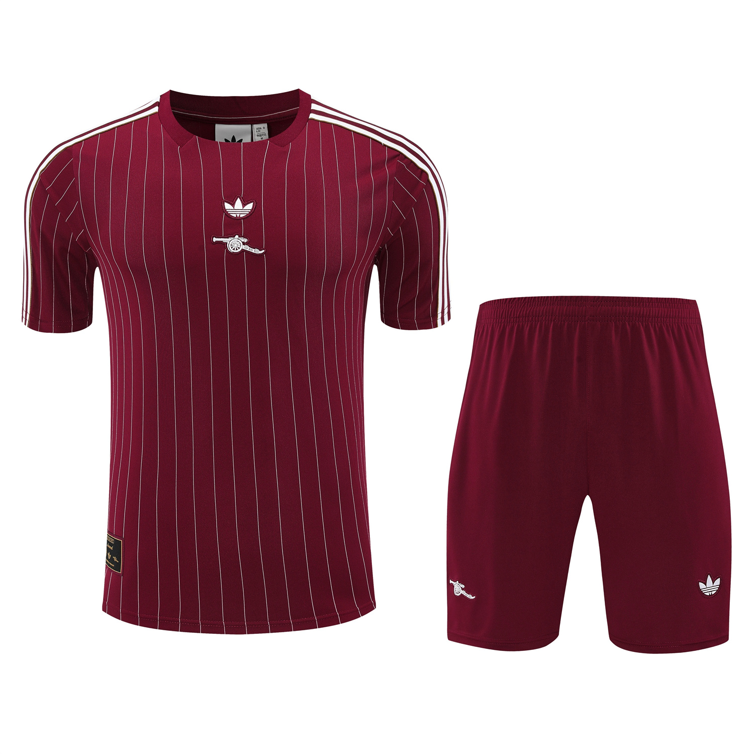 TKH-turbokithub-Arsenal 25-26 Short-Sleeve Training Set- Red Top & Red Shorts