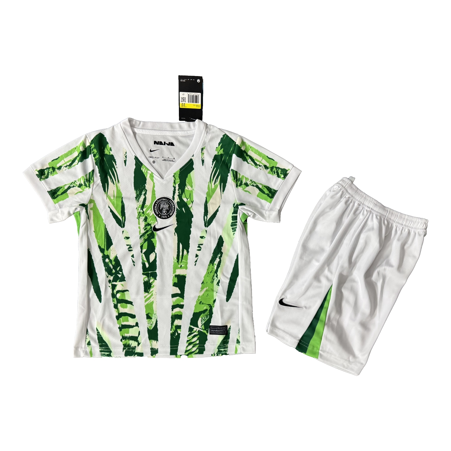 TKH-turbokithub-Nigeria Women 25-26 Away Kids Kit