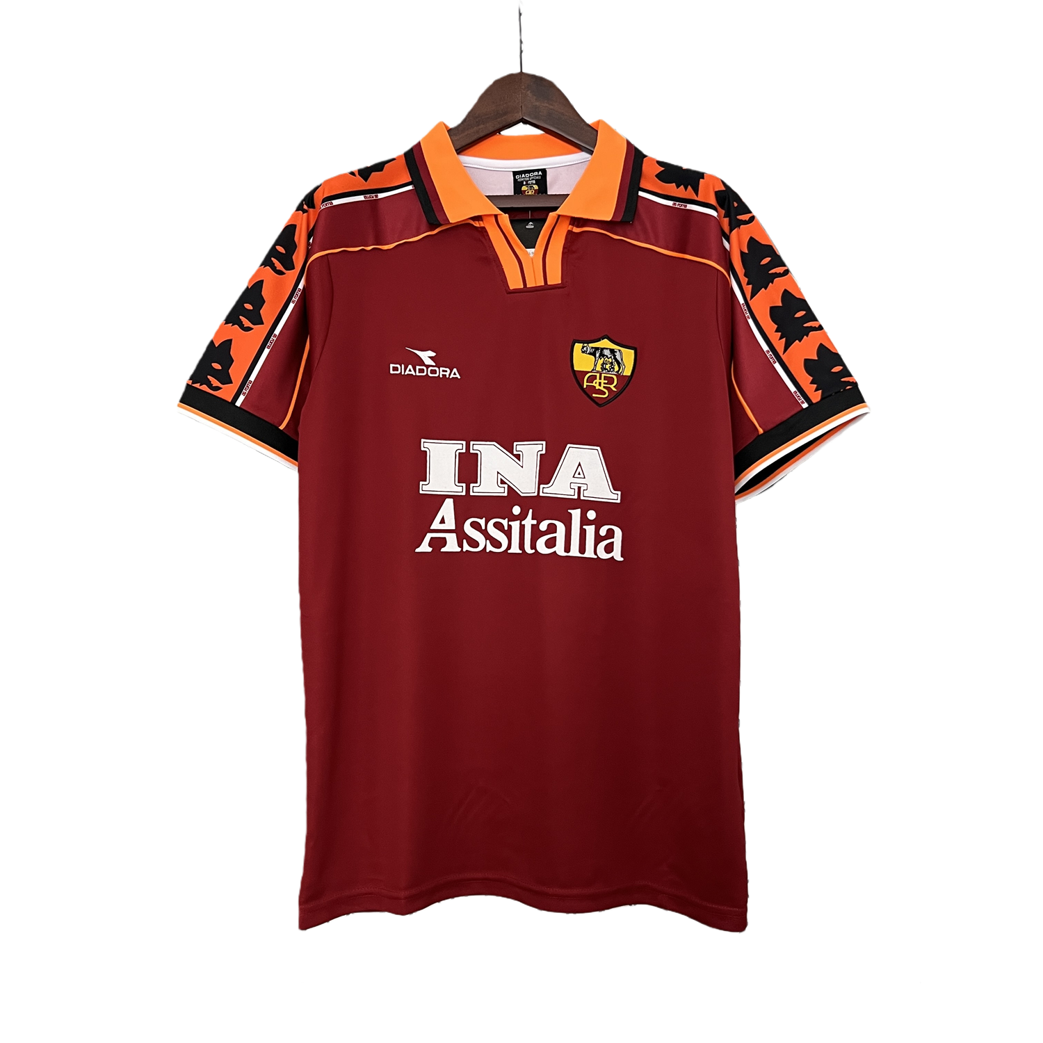 TKH-turbokithub-Retro Roma 1998-99 Home Jersey
