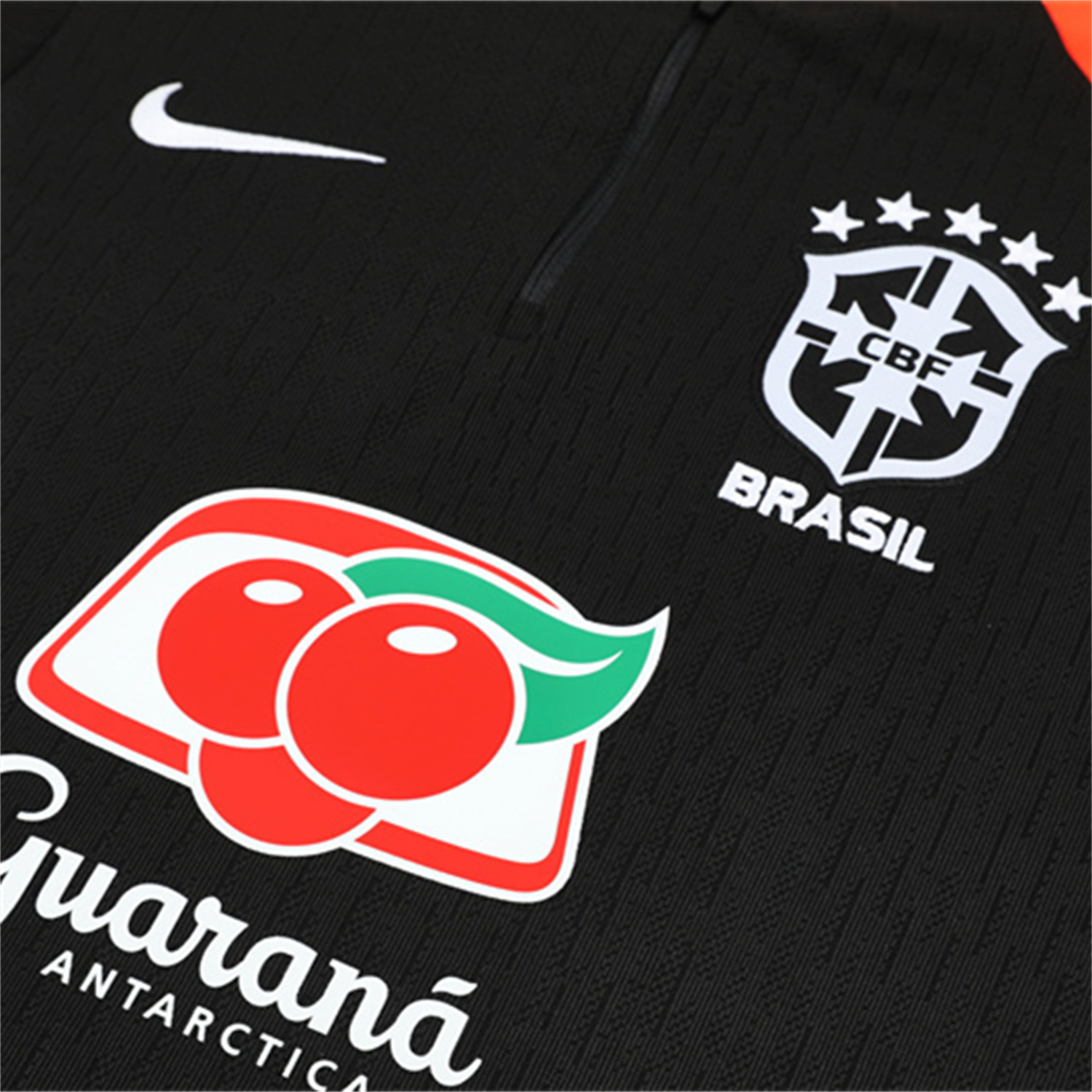 TKH-turbokithub-Brazil 25-26 Kids Long Sleeve Training Set - Player Version - Black Top and Pants