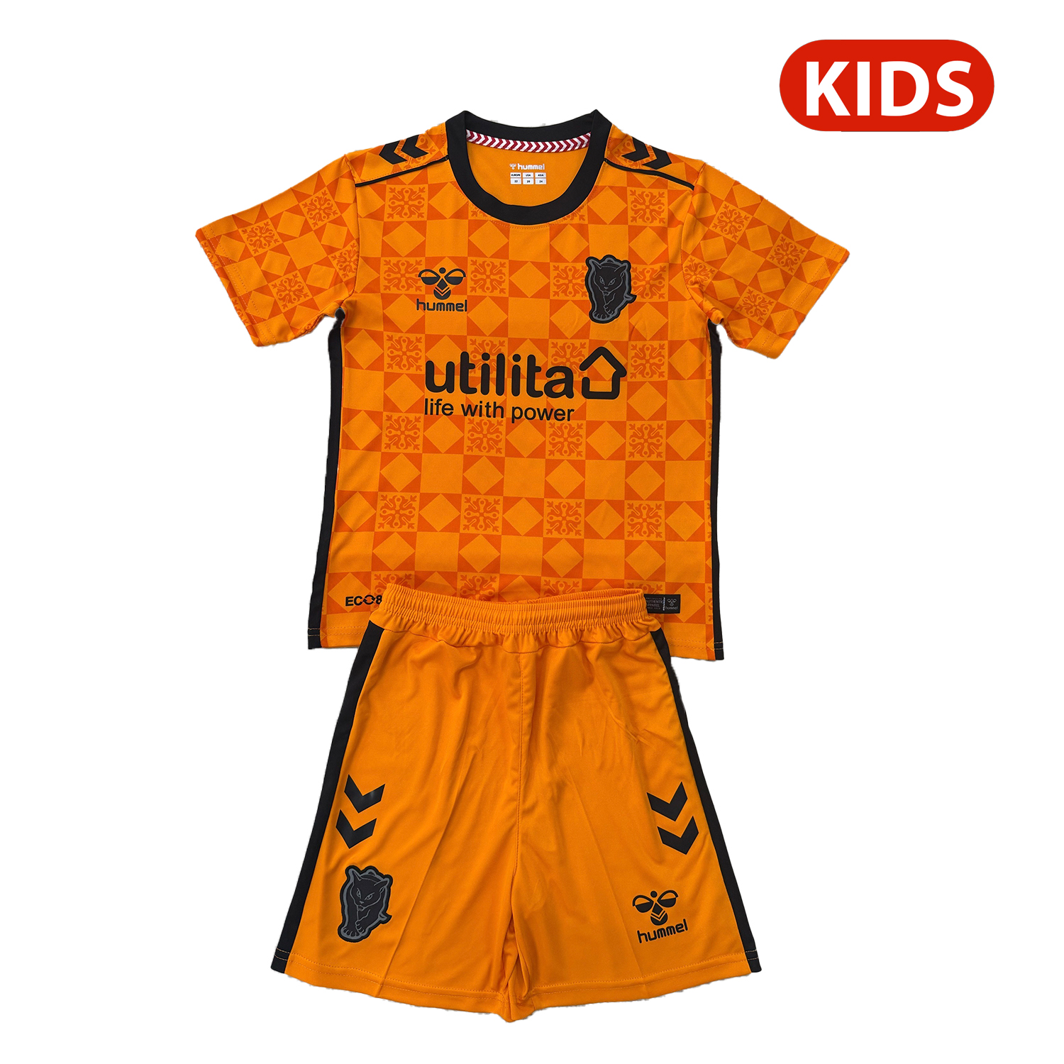 TKH-turbokithub-Sunderland 25-26 Orange Goalkeeper Kids Kit
