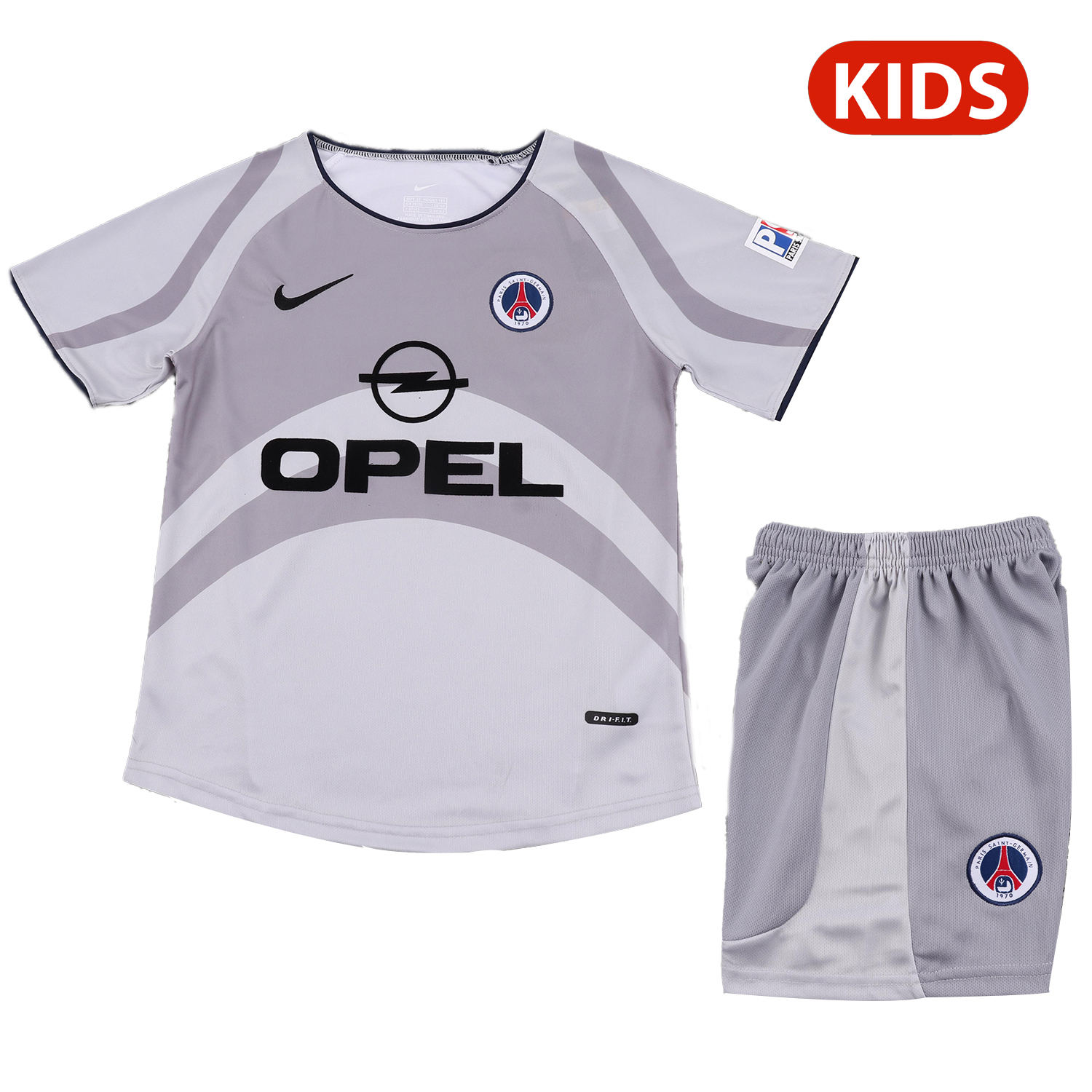 TKH-turbokithub-Retro Paris Saint-Germain PSG 2001-02 Away Kids Kit