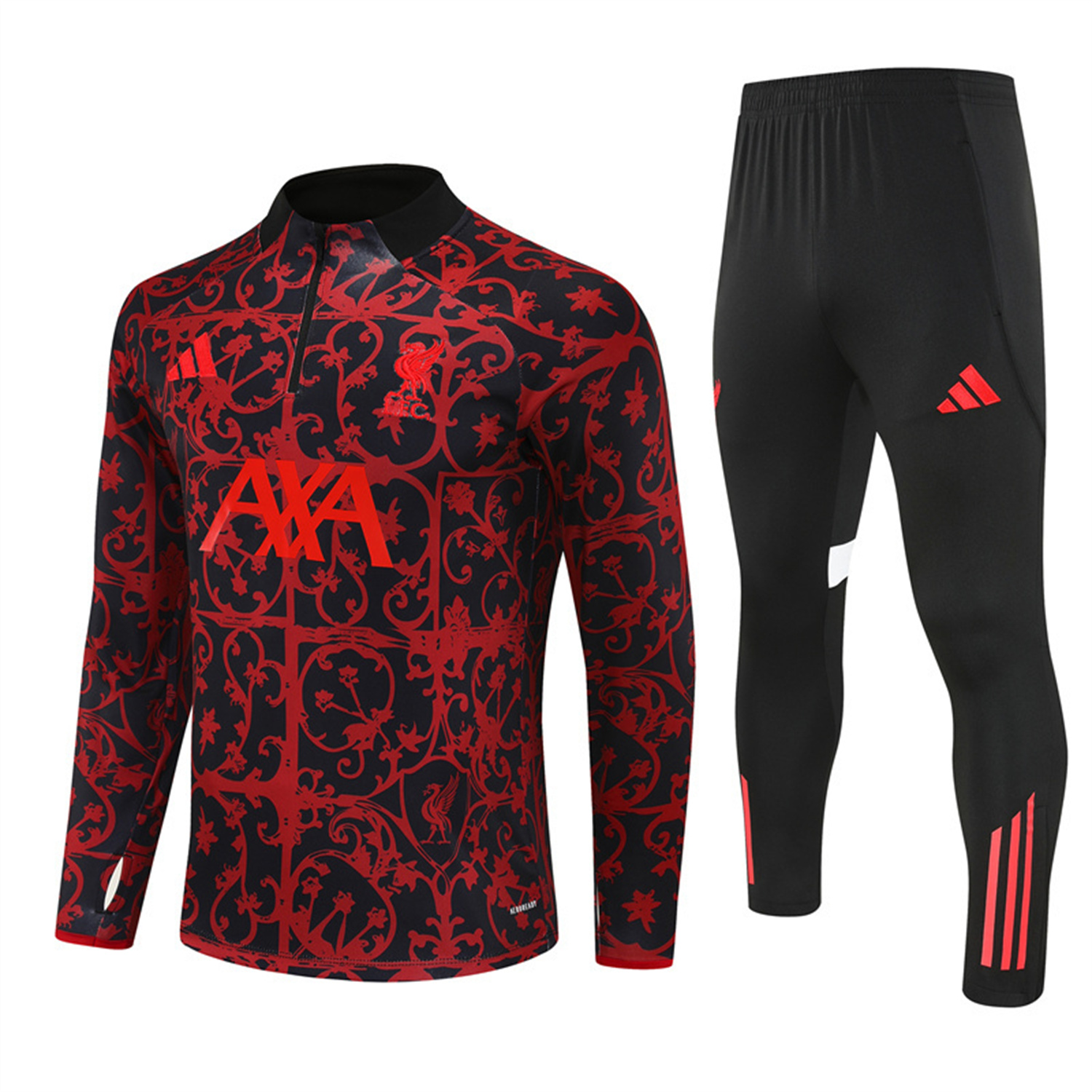 TKH-turbokithub-Liver.pool 25-26 Long Sleeve Training Set - Red Camouflage Top & Blsck Pants
