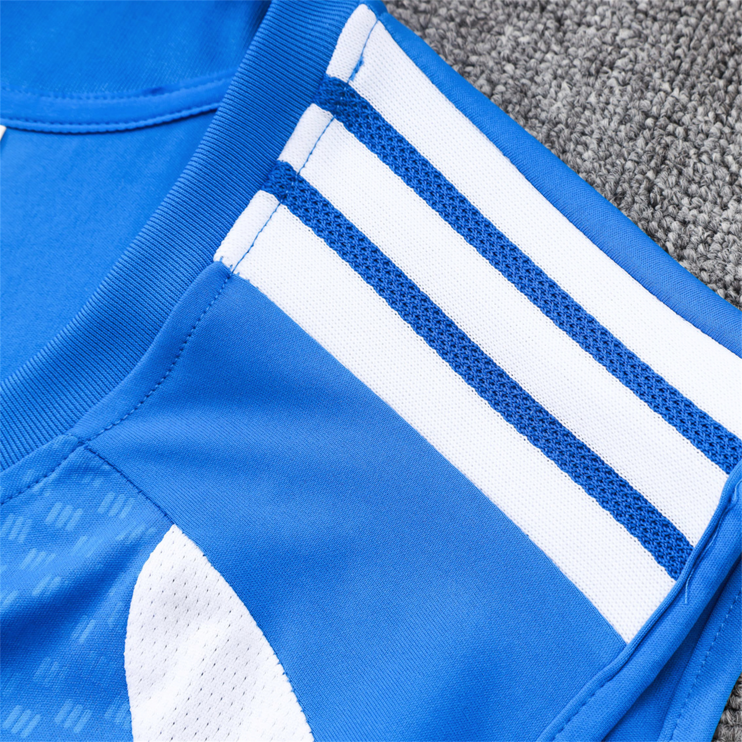 TKH-turbokithub-Cruzeiro 25-26 Vest Training Set - Ocean Blue Vest and Dark Blue Shorts