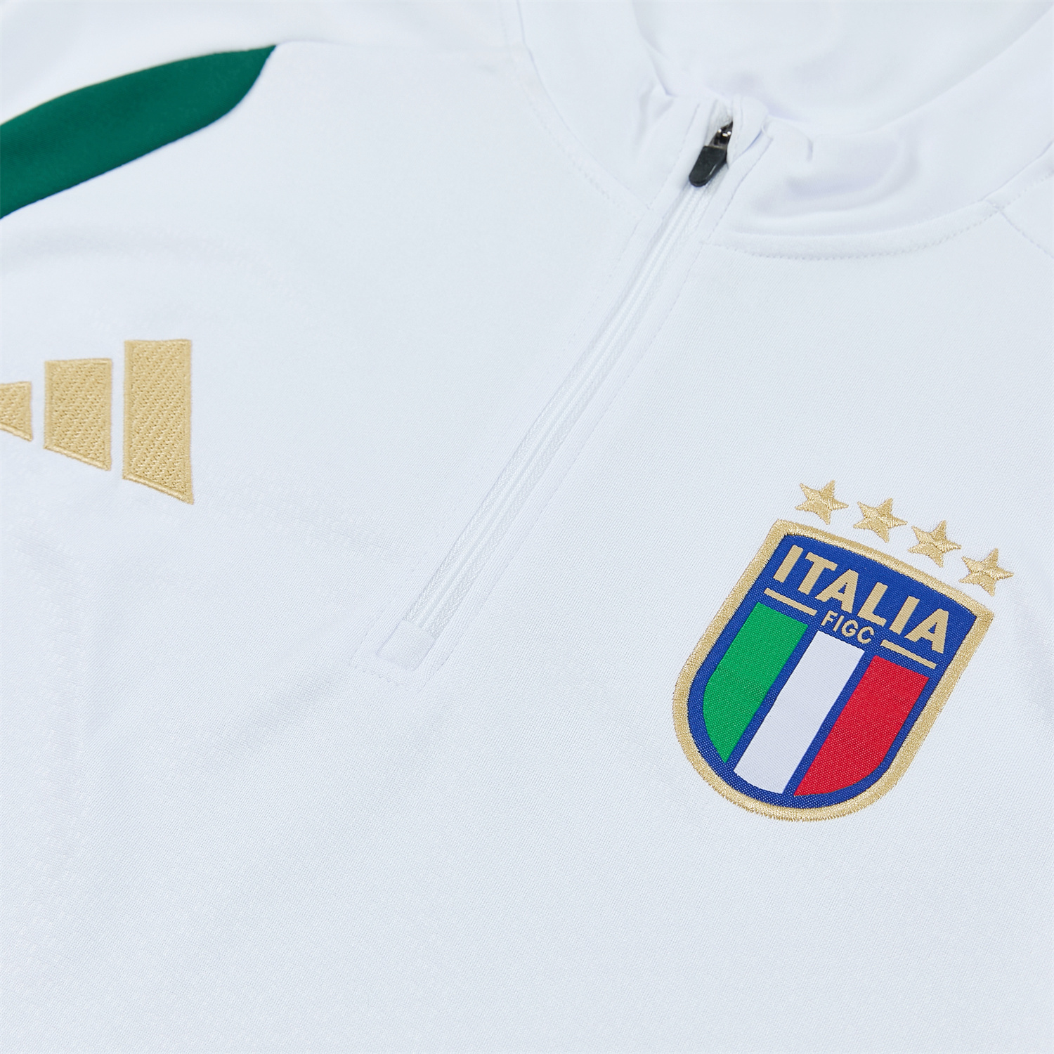 TKH-turbokithub-Italy 2026 Long Sleeve Training Set - White Top & Green Pants