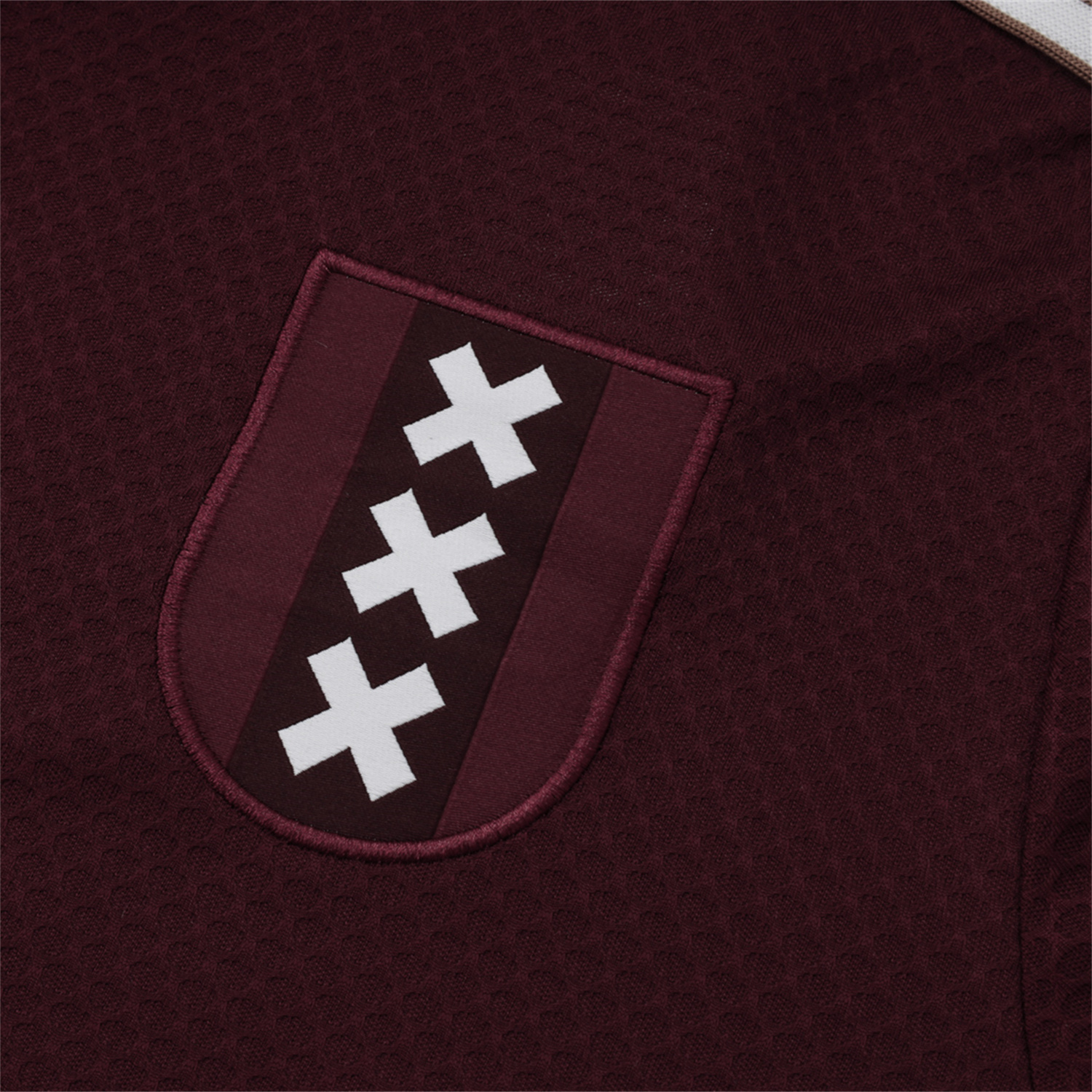 TKH-turbokithub-Ajax 25-26 Throwback Trefoil Short-Sleeve Training Set - Deep Red
