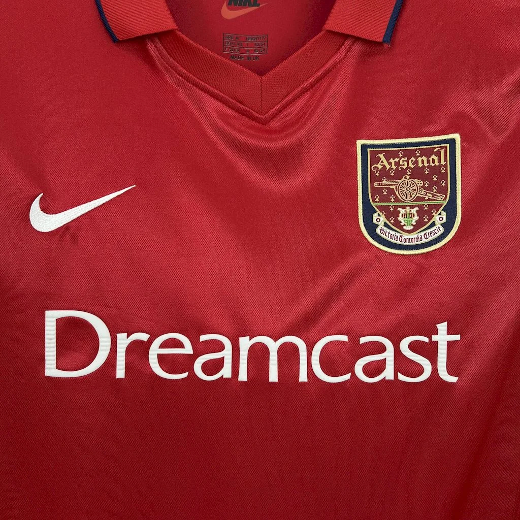 TKH-turbokithub-Retro Arsenal 2001-02 Home Long Sleeves Jersey
