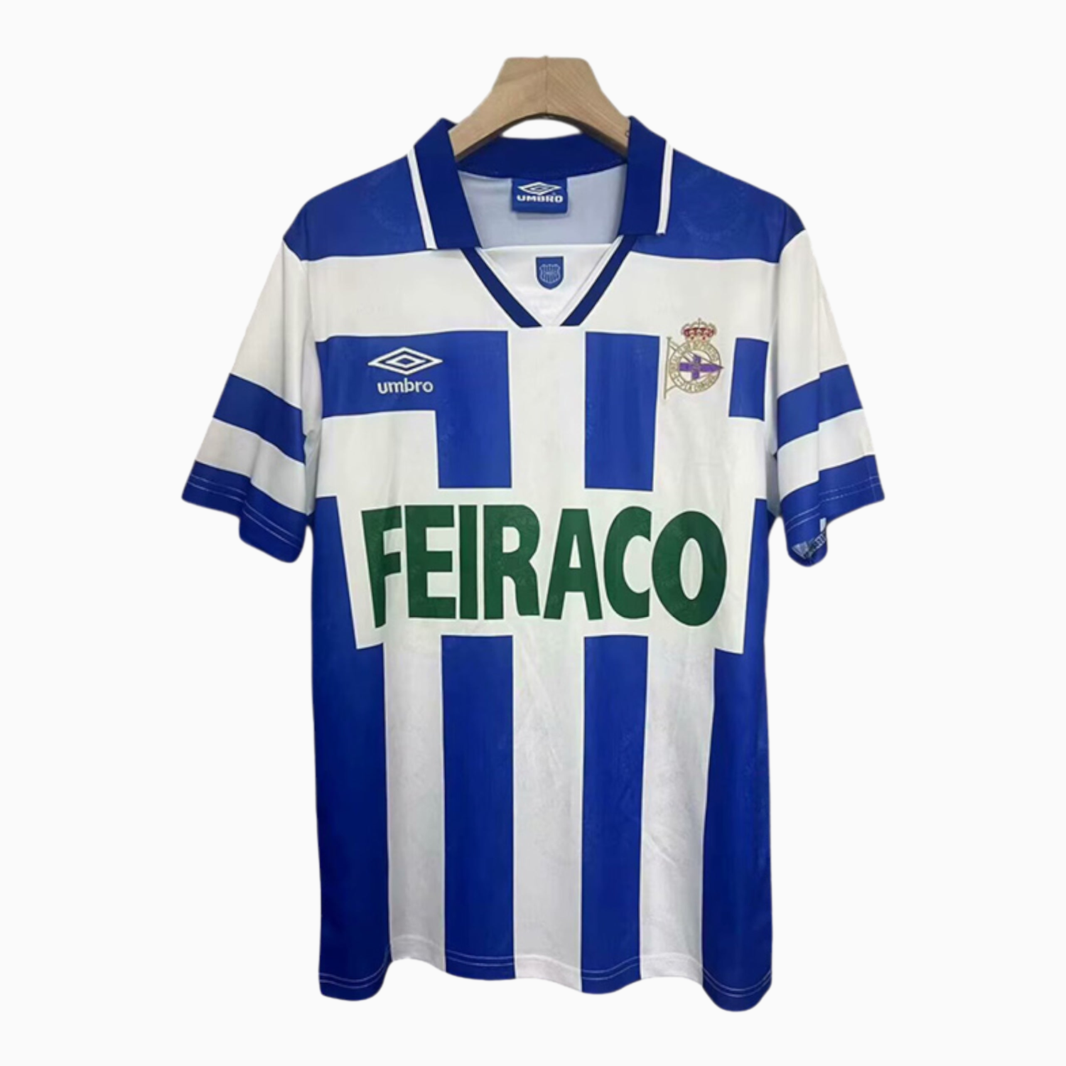 TKH-turbokithub-Retro Deportivo de La Coruña 1994-95 Home Jersey