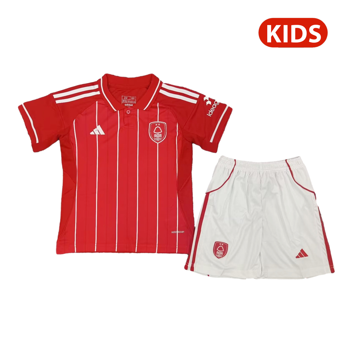 TKH-turbokithub-Nottingham Forest 25-26 Home Kids Kit