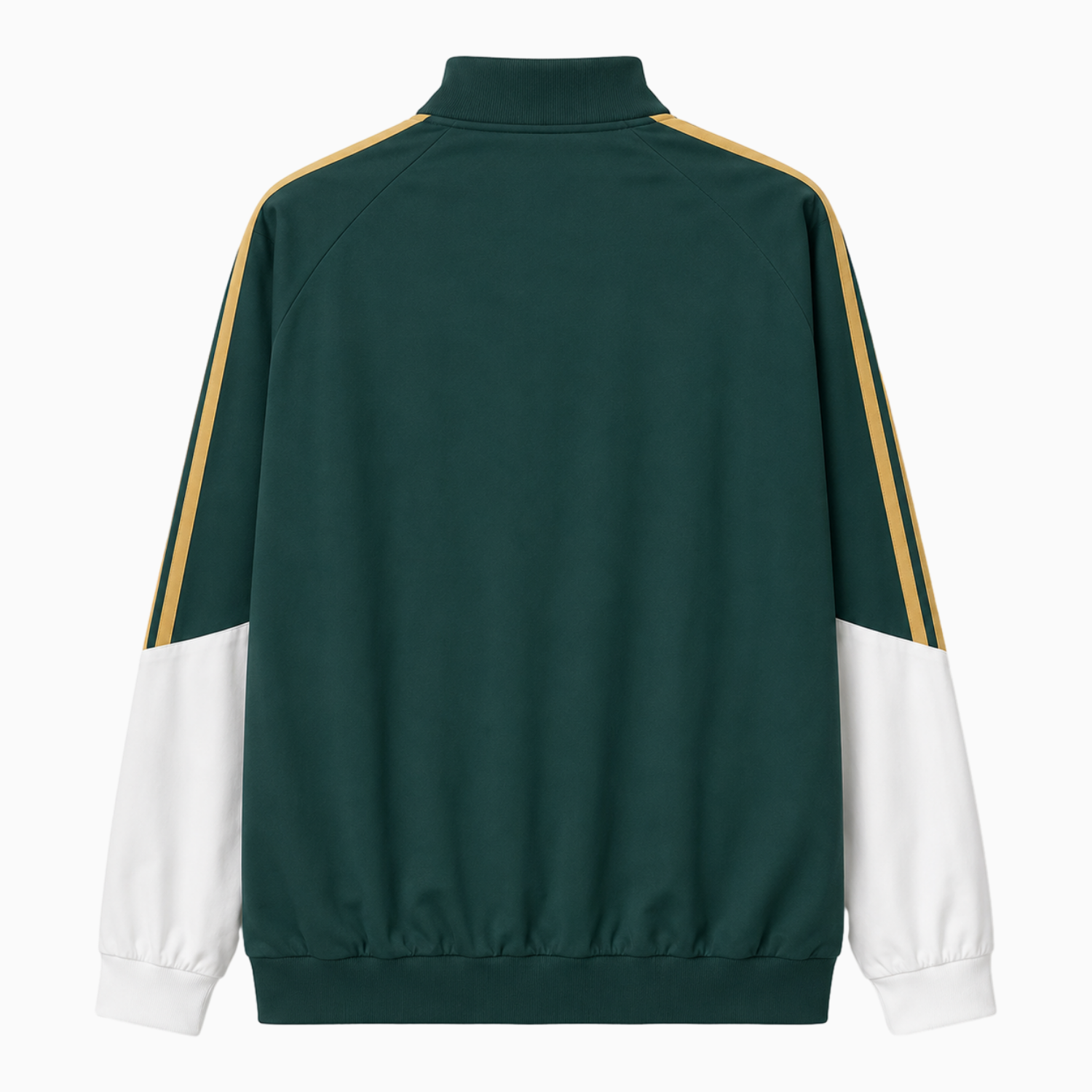 TKH-turbokithub-Italy 2026 Retro Style Windbreaker Jacket - Dark Green With White Sleeves