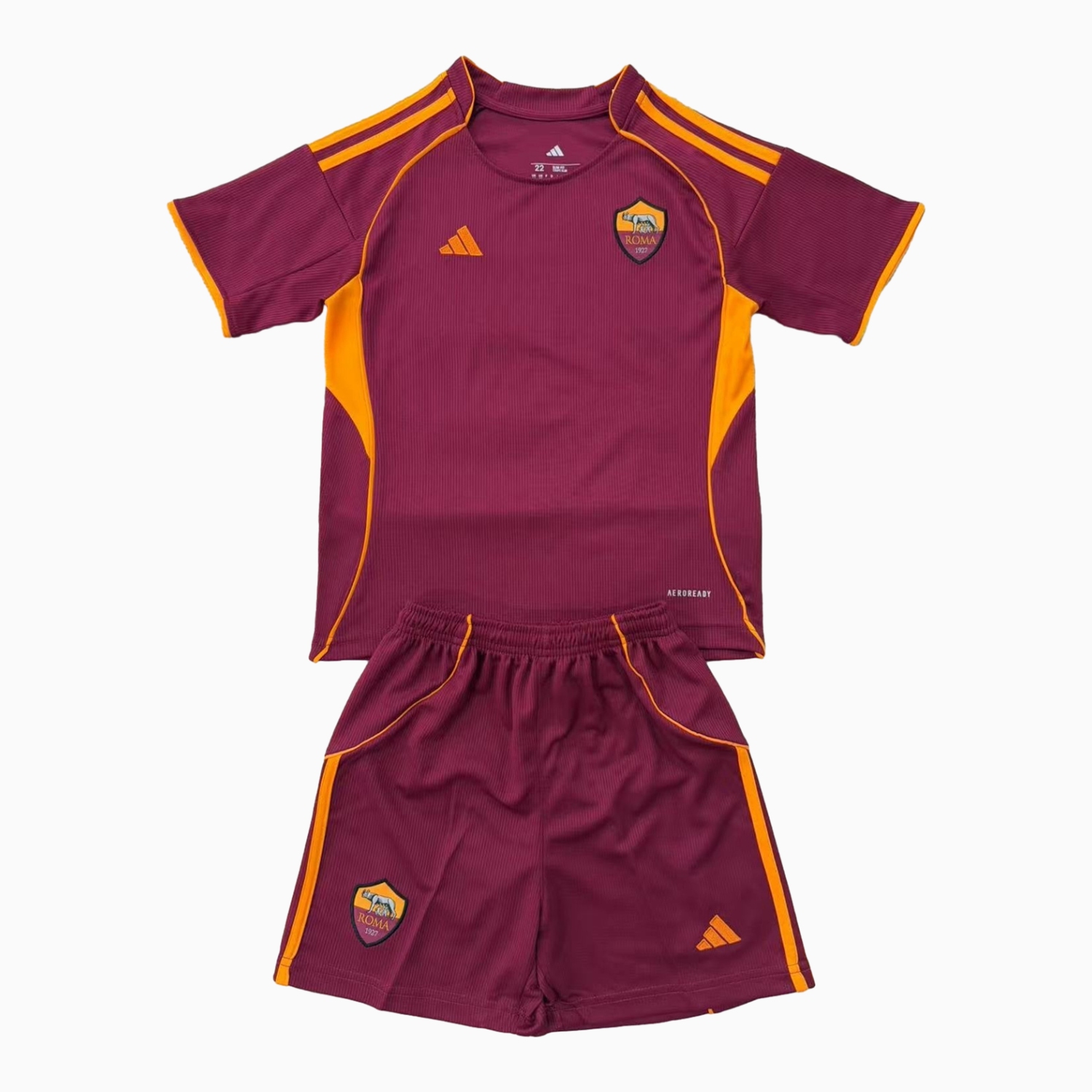 TKH-turbokithub-AS Roma 25-26 Home Unsponsored Men's Adult Jersey Set - Fans Version