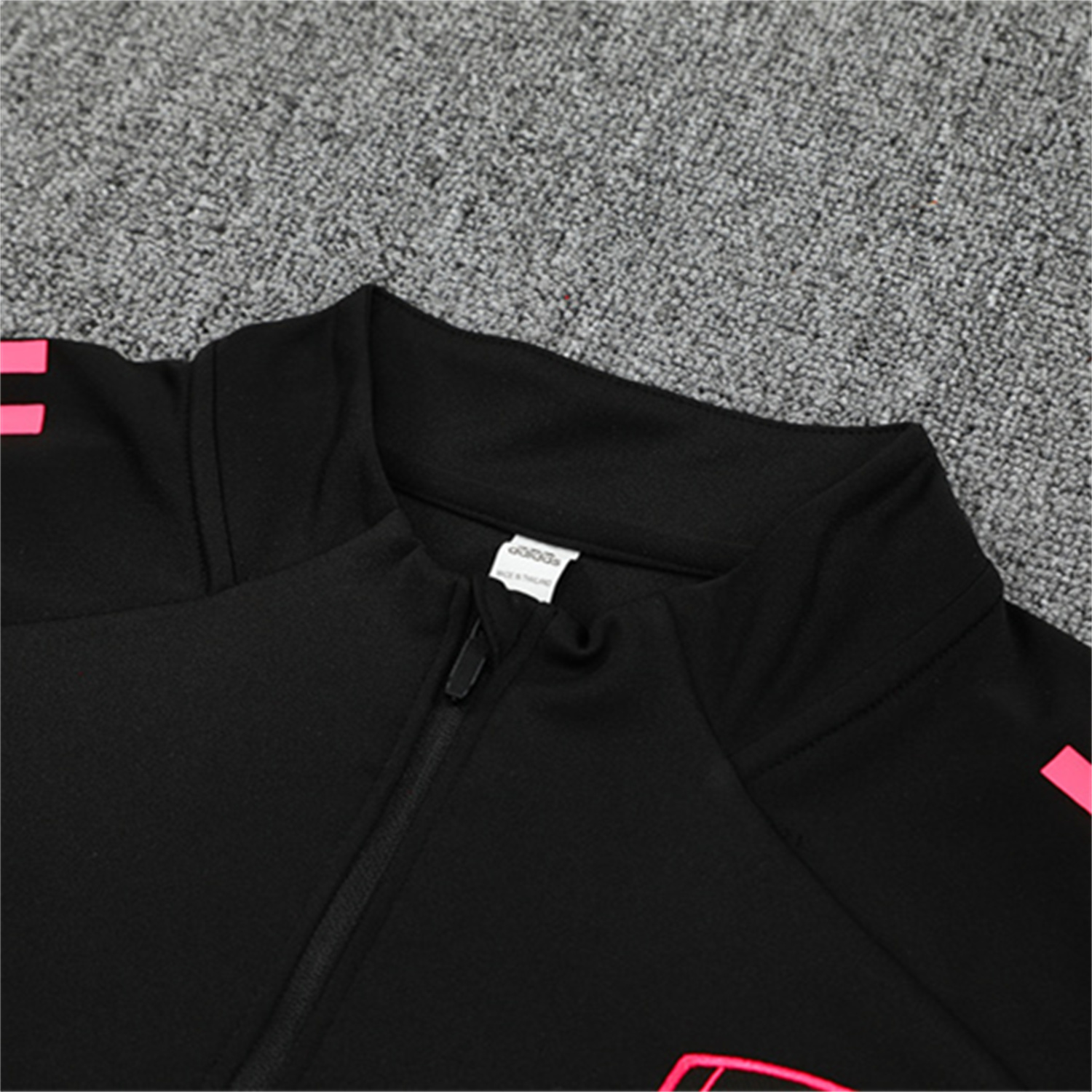 TKH-turbokithub-Arsenal 25-26 Kids Long Sleeve Training Set - Pink Logo Balck Top & Black Pants