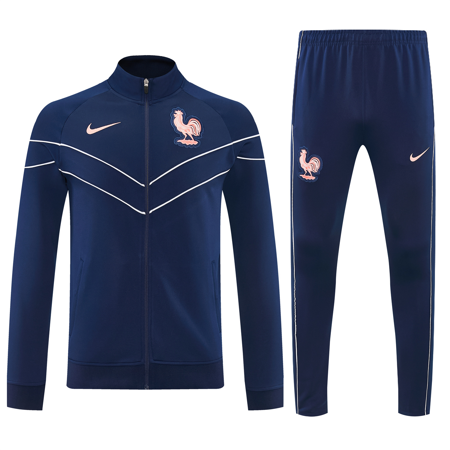 TKH-turbokithub-France 2026 Jacket Training Tracksuit - Dark Blue Jackets & Pants