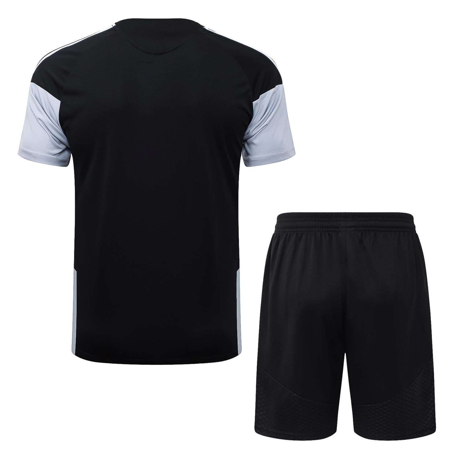 TKH-turbokithub-INT M.A.M 26-27 Short-Sleeve Training Set - Black With White Top & Pink Shorts