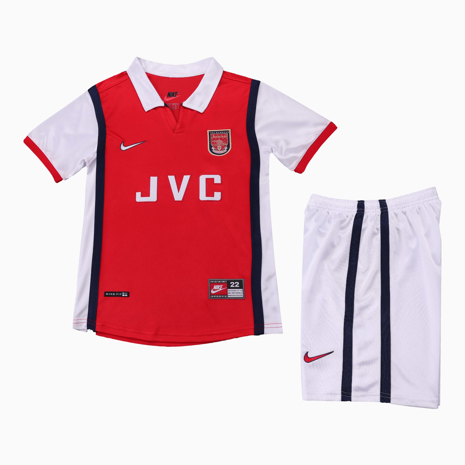 TKH-turbokithub-Retro Arsenal 1998-99 Home Kids Kit