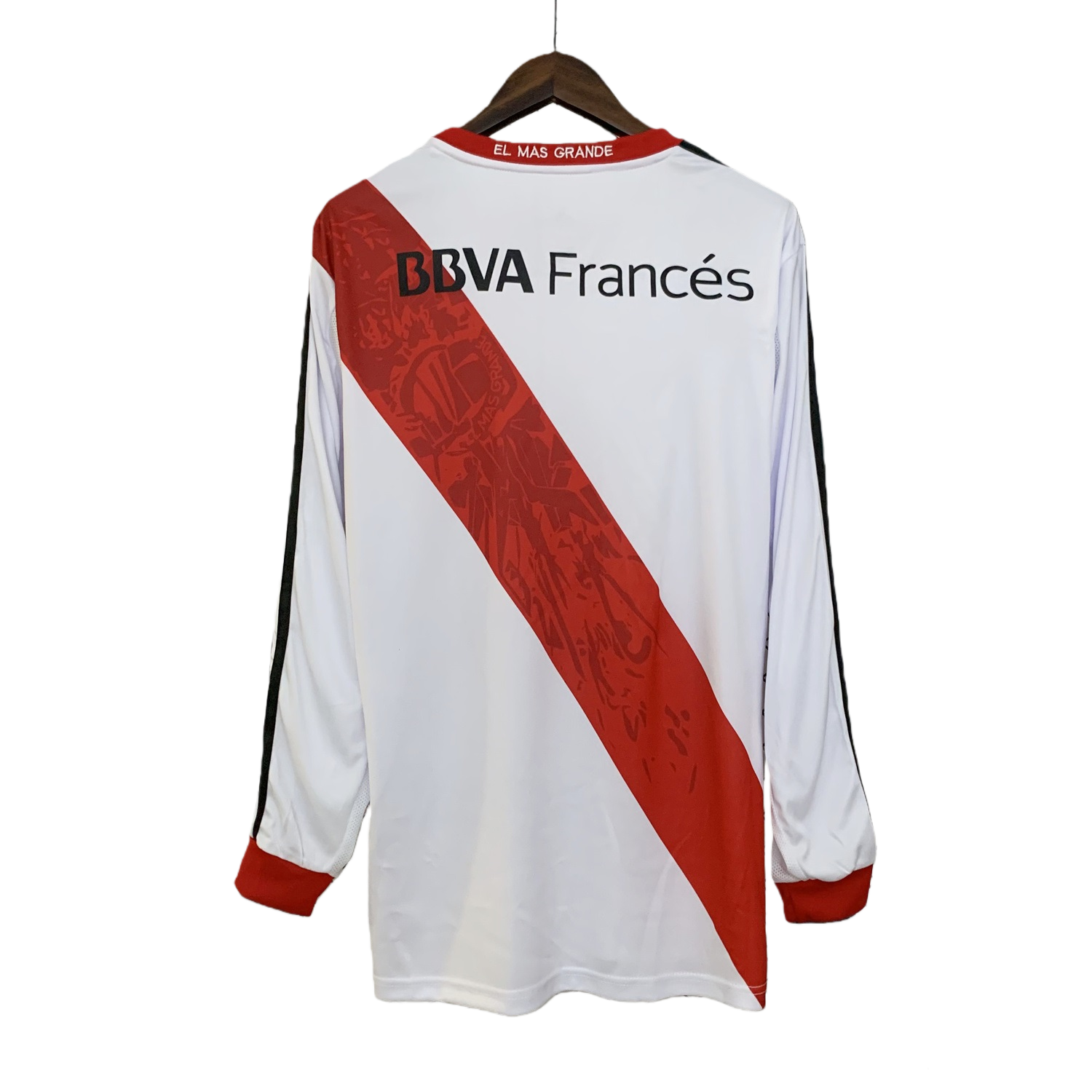 TKH-turbokithub-Retro River Plate 2013-14 Home Long Sleeves Jersey