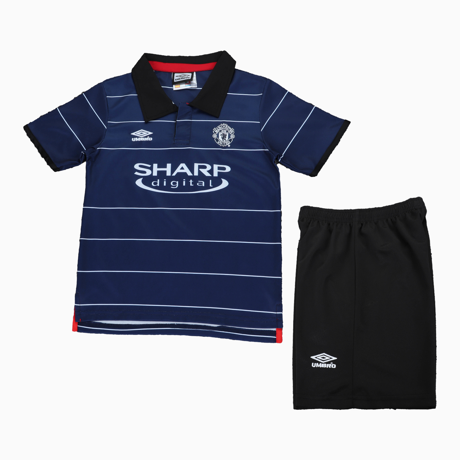 TKH-turbokithub-Retro Manchester United 1999-00 Away Kids Kit