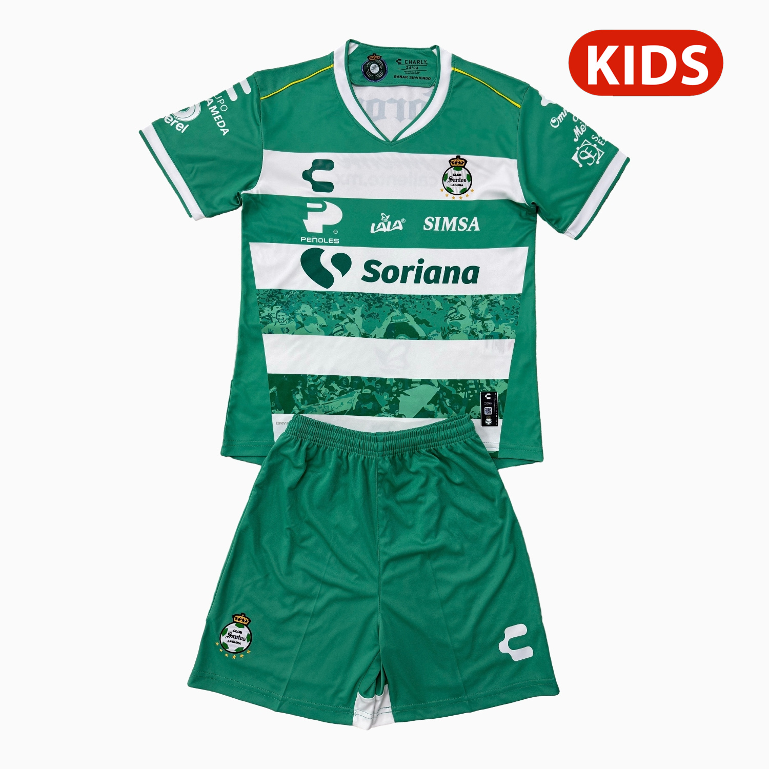 TKH-turbokithub-Santos Laguna 25-26 Home Kids Kit