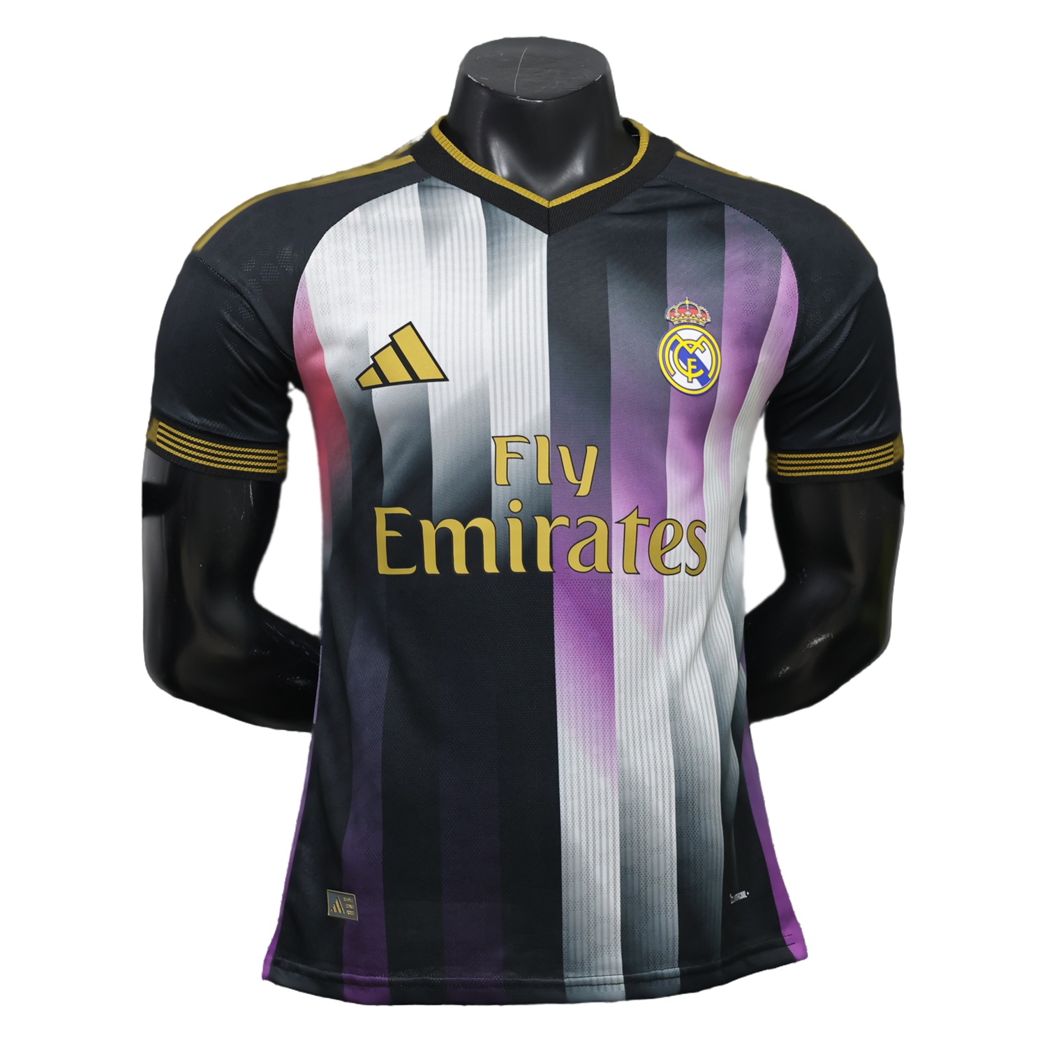 TKH-turbokithub-Real Madrid 26-27 Black White Gradient Purple Special Jersey - Player Version