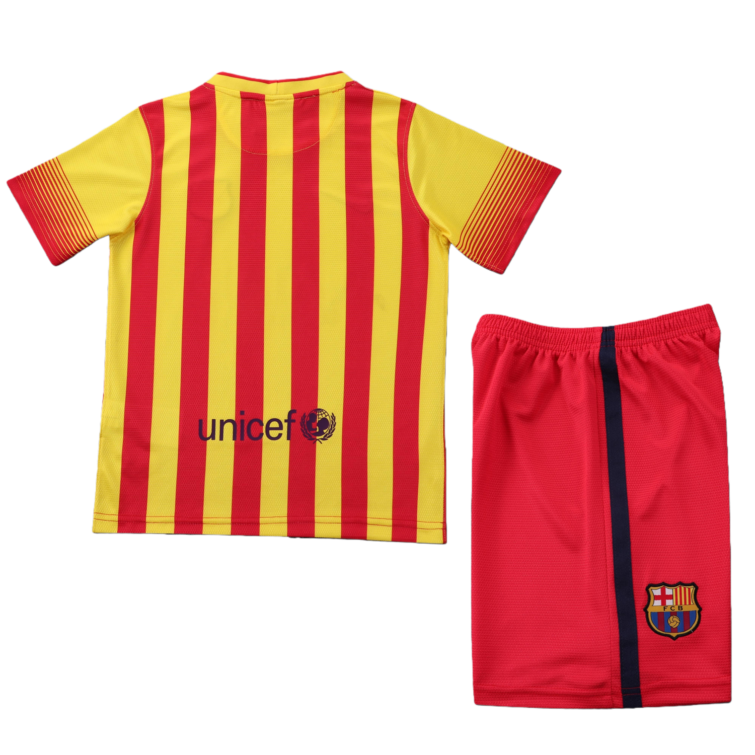 TKH-turbokithub-Retro Barcelona 2013-14 Away Kids Kit
