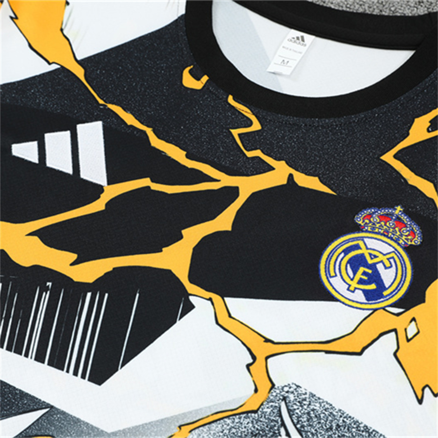 TKH-turbokithub-Real Madrid 25-26 Thunder Comics Kids Short-Sleeve Training Set - Comic Pattern Top & Shorts