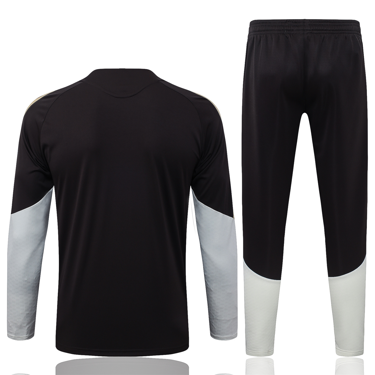 TKH-turbokithub-Flamengo 2026 Long Sleeve Training Set - Black With White Top & Pants