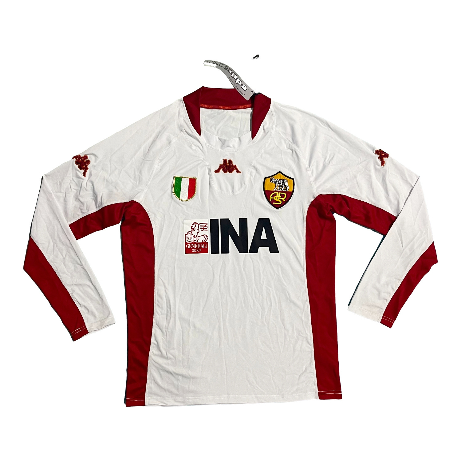 TKH-turbokithub-Retro Roma 2001-02 Away Long Sleeves Jersey
