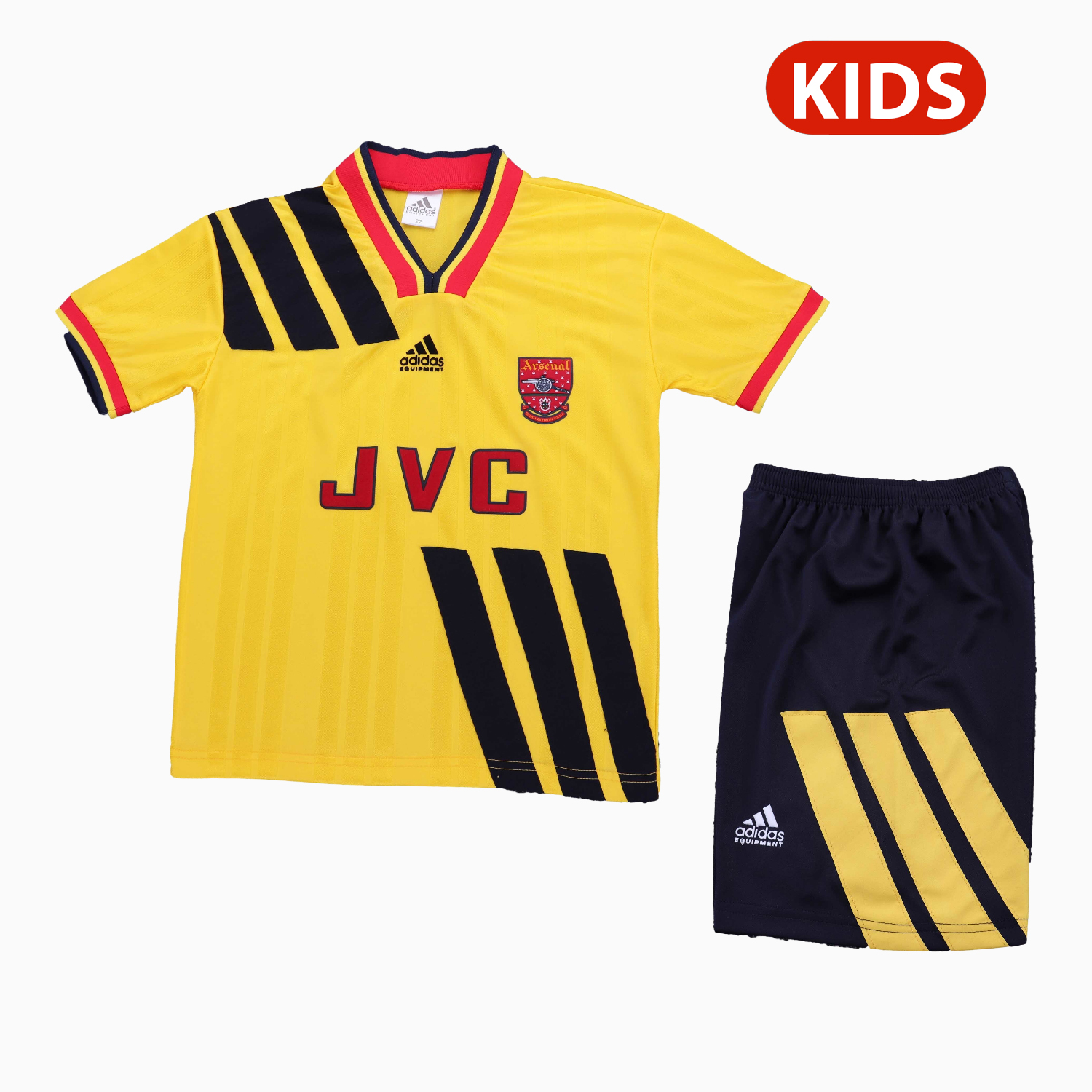 TKH-turbokithub-Retro Arsenal 1993-94 Away Kids Kit