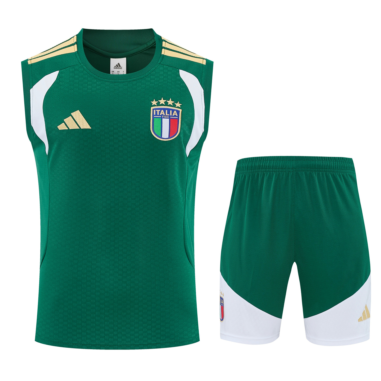 TKH-turbokithub-Italy 2026 Vest Training Set - Green Vest and Shorts