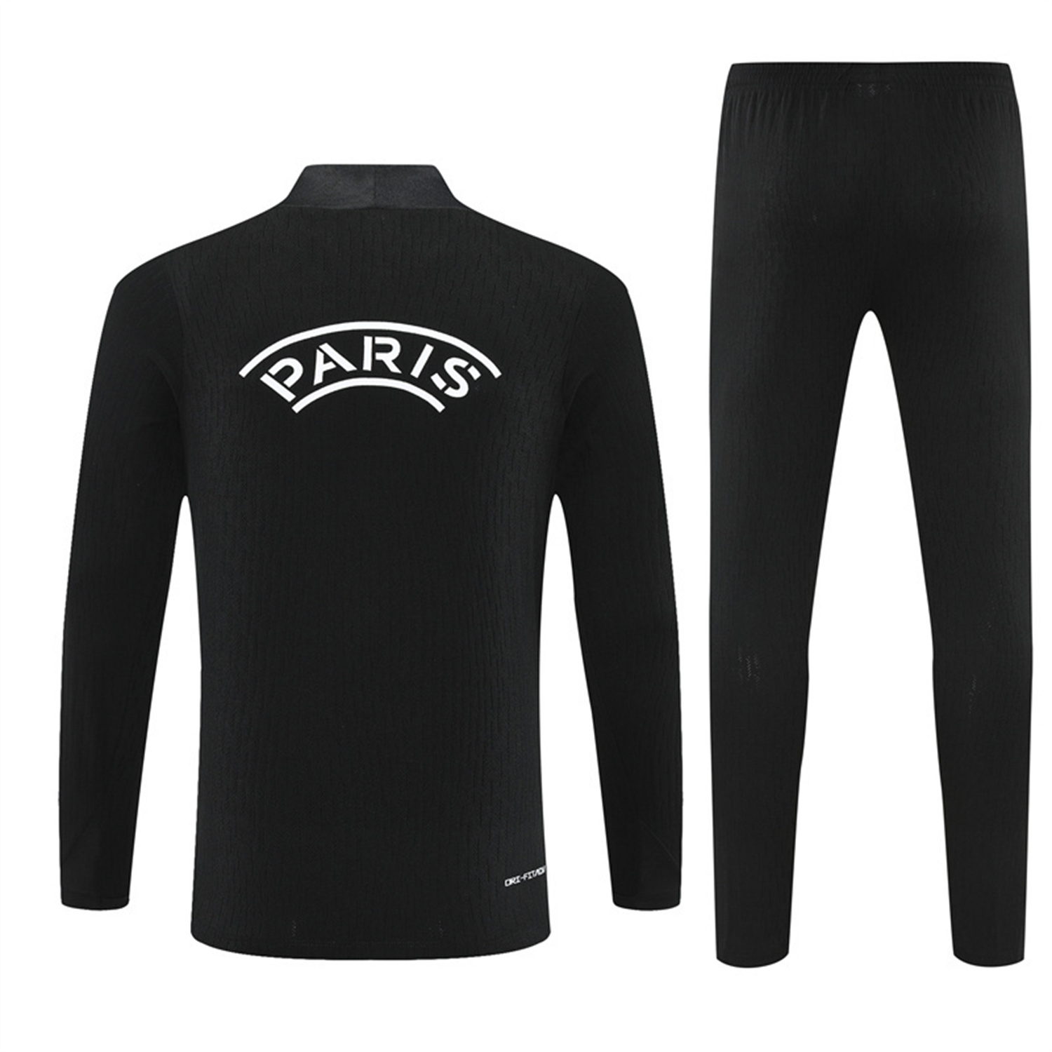 TKH-turbokithub-Paris Saint-Germain PSG 25-26 Jordan Kids Long Sleeve Training Set - Pure Black Top & Pants
