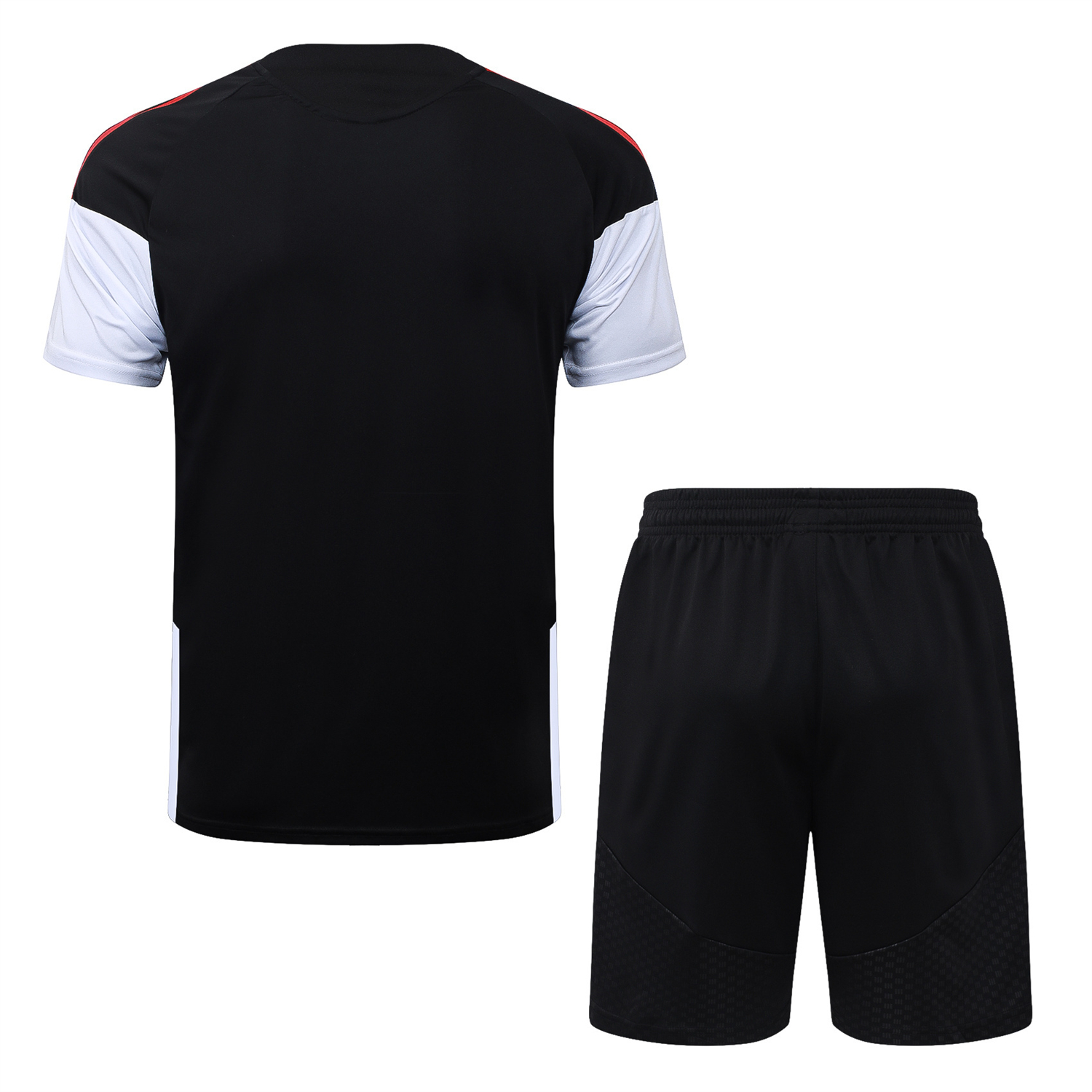 TKH-turbokithub-Arsenal 26-27 Short-Sleeve Training Set - Red Edge Black Top & Shorts