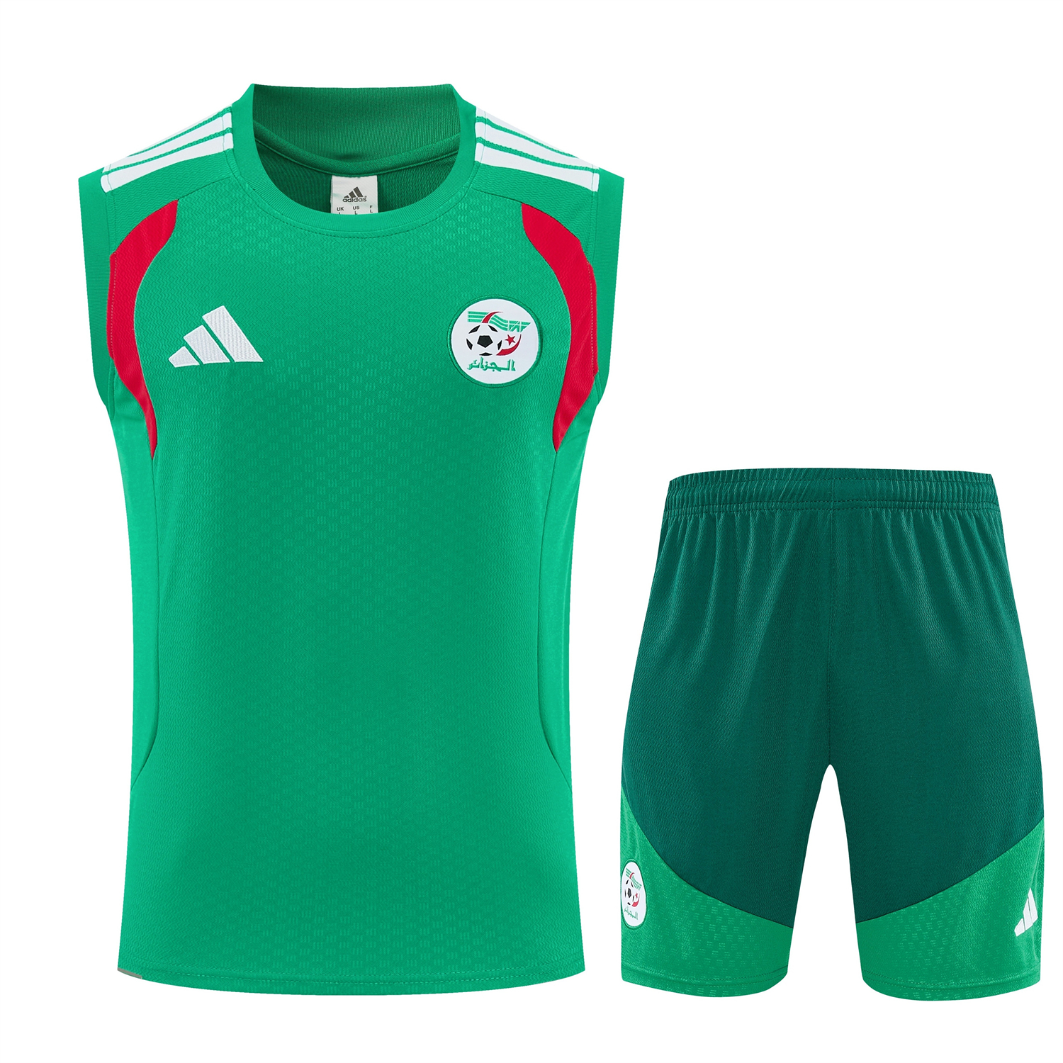 TKH-turbokithub-Algeria 2026 Vest Training Set - Green Vest and Shorts