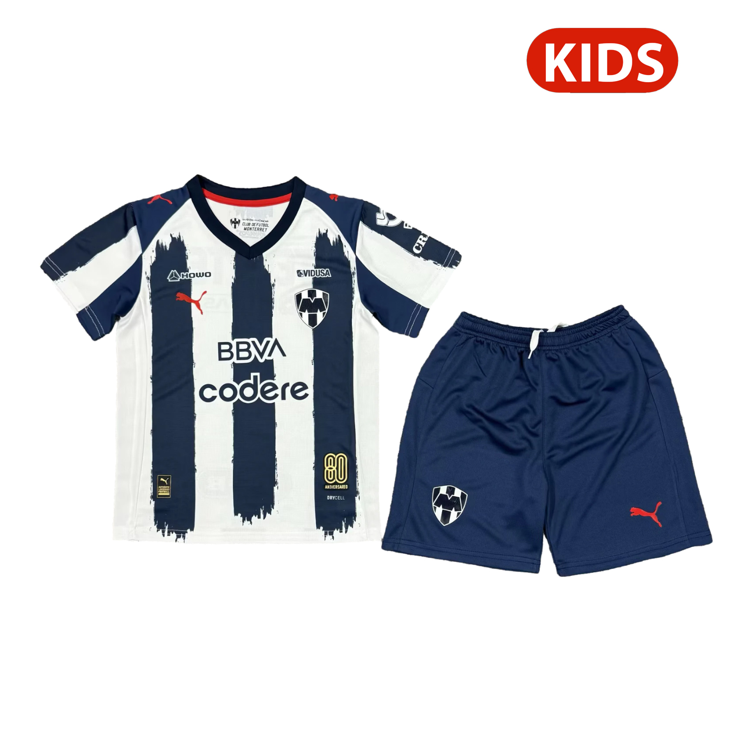 TKH-turbokithub-Rayados Monterrey 25-26 Home Kids Kit