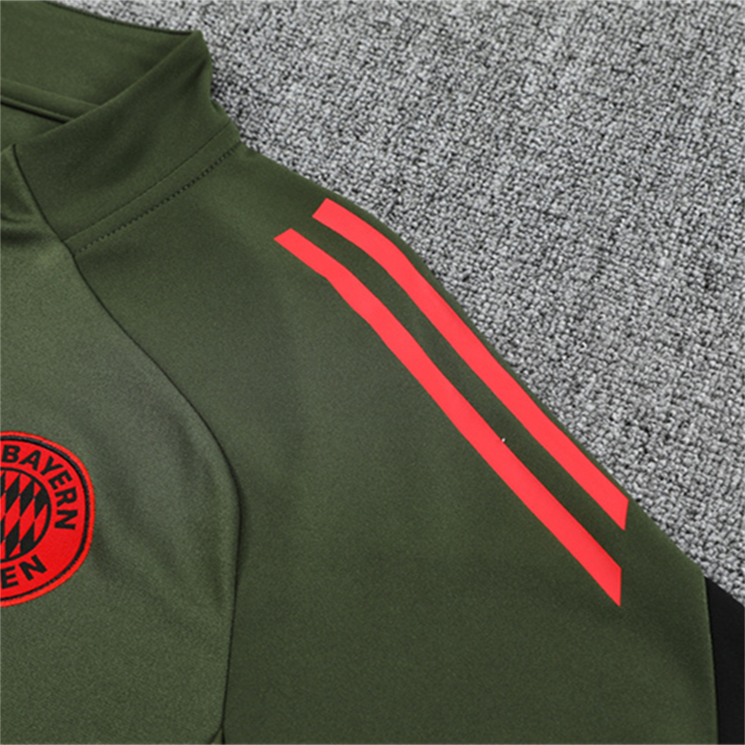 TKH-turbokithub-Bayern Munich 25-26 Kid Long Sleeves Training Set - Green Top & Black Pants