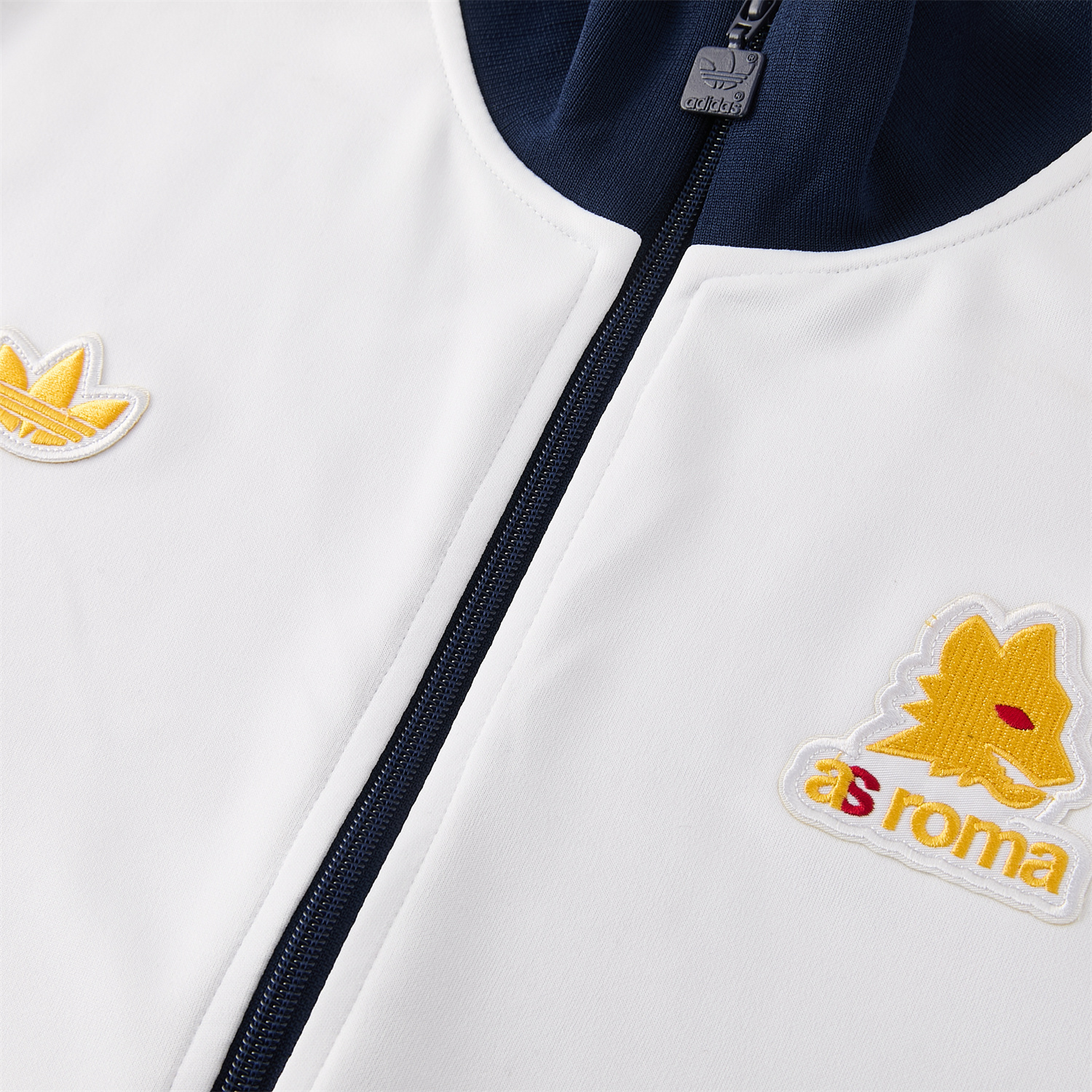TKH-turbokithub-AS Roma 25-26 Originals LFSTLR Jacket Training Tracksuit - White Top and Blue Pant