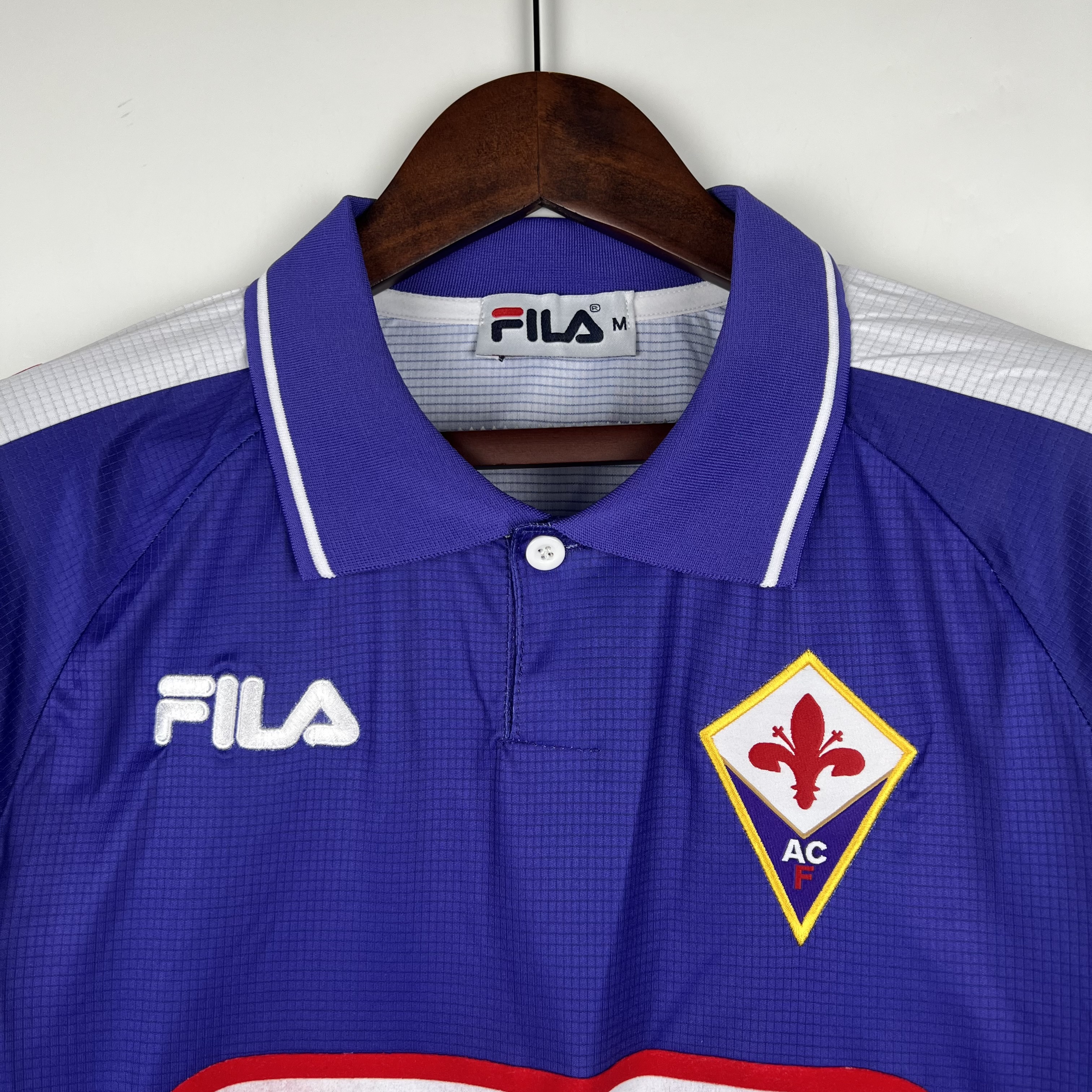 TKH-turbokithub-Retro Fiorentina 1998 Home Stadium Long Sleeve Jersey