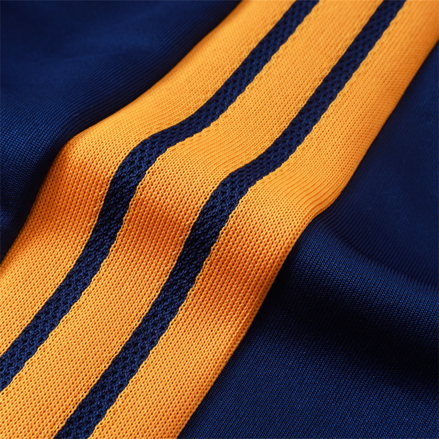 TKH-turbokithub-Real Madrid 26-27 Long Sleeves Training Set - Yellow Edge Deep Blue Top And Pants