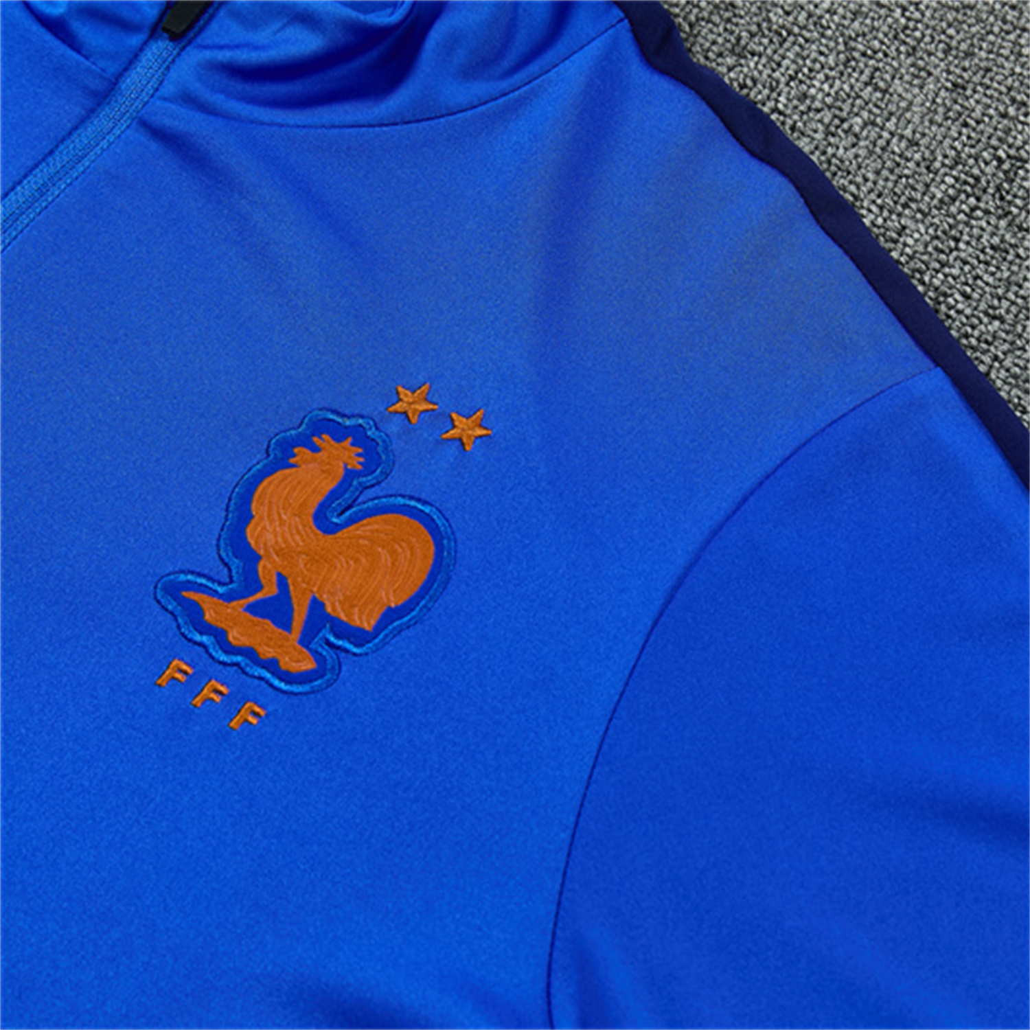 TKH-turbokithub-France 2026 Kids Long Sleeve Training Set - Royal Blue Top & Pants