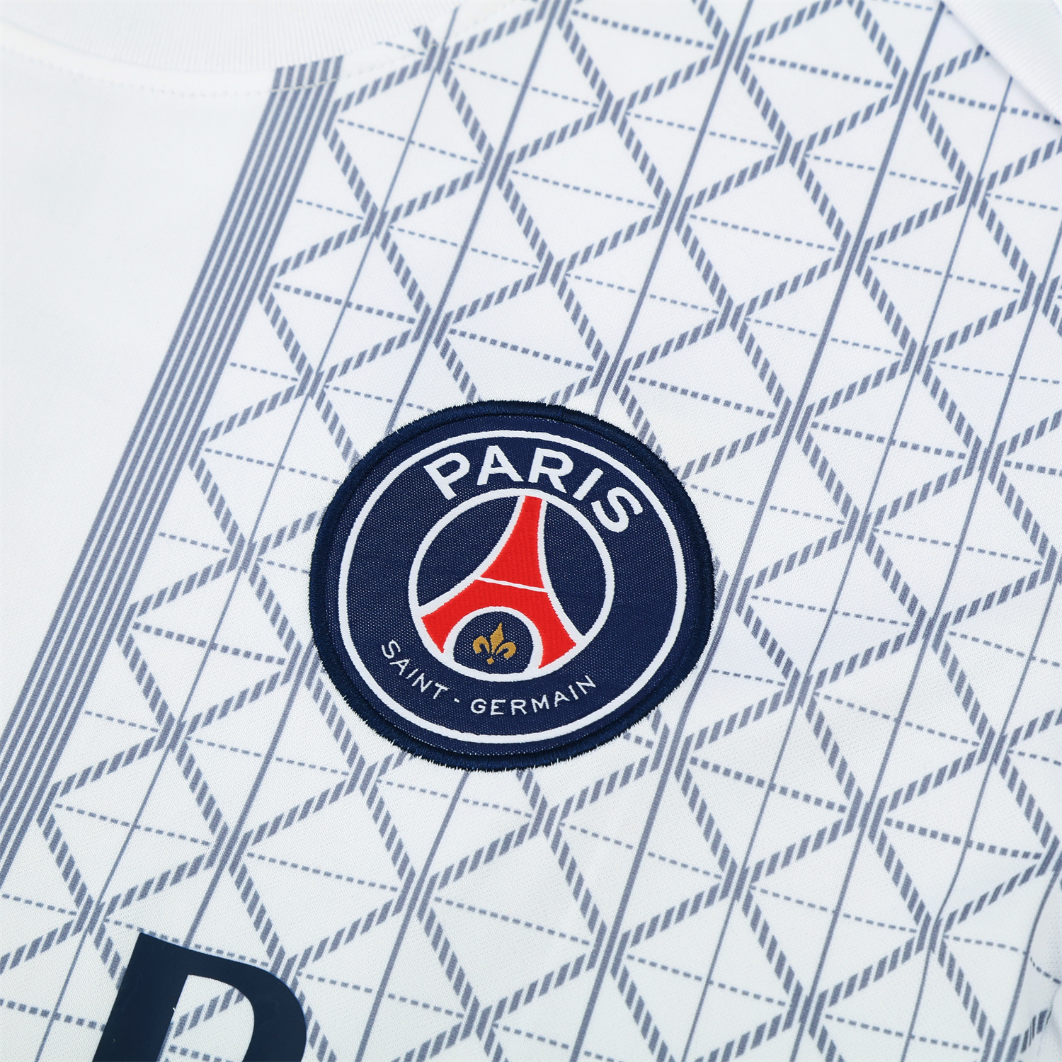 TKH-turbokithub-Paris Saint-Germain PSG 25-26 Short-Sleeve Training Set - White Top & Deep Blue Shorts